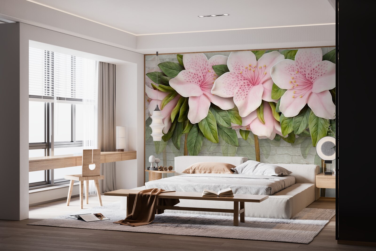 Fototapeta jemne ružové ľalie