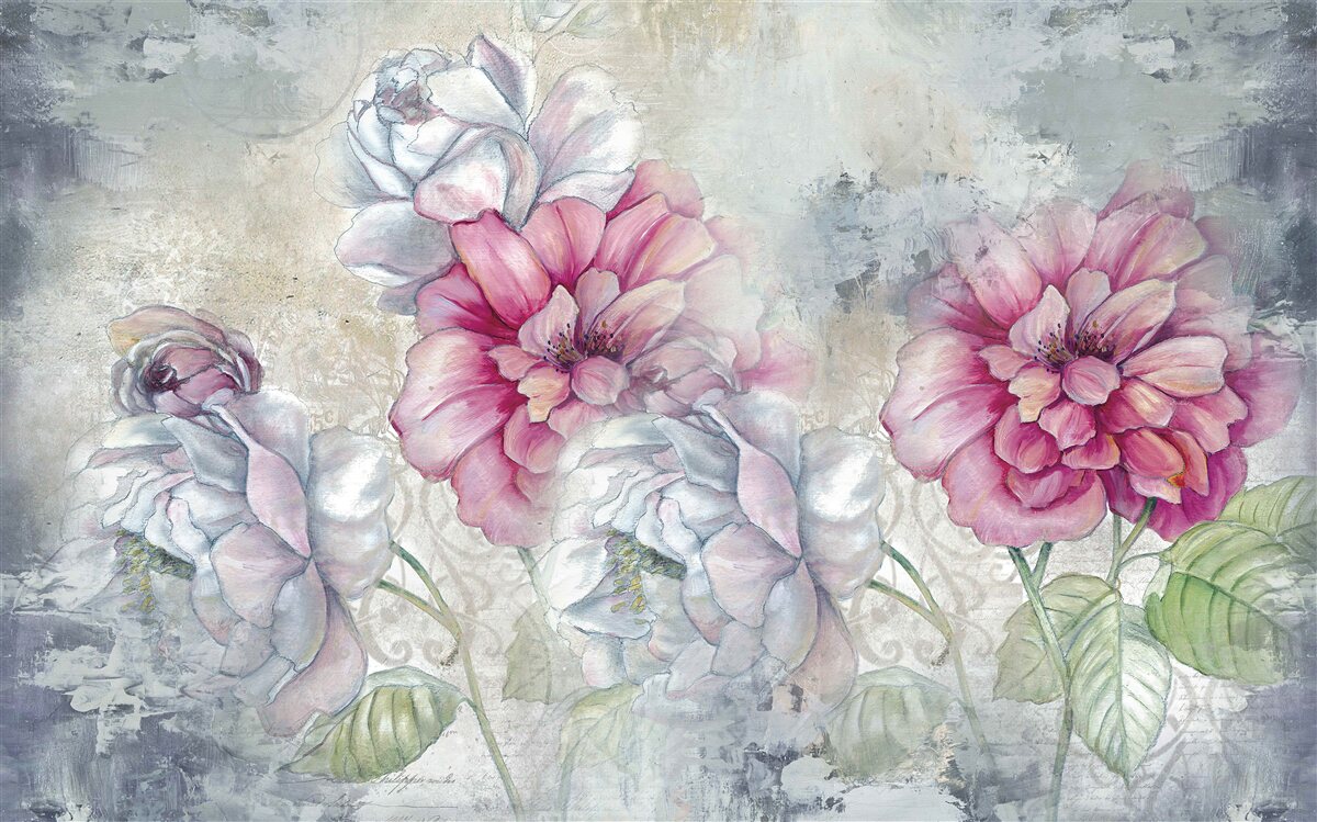 Fototapeta kvetinové pozadie v štýle vintage