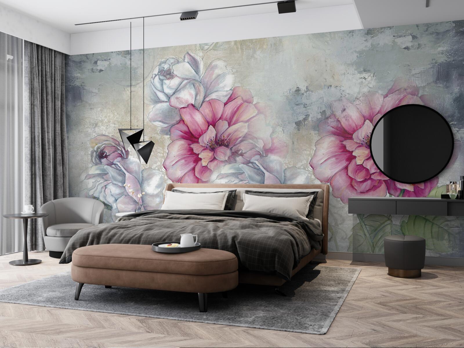 Fototapeta kvetinové pozadie v štýle vintage