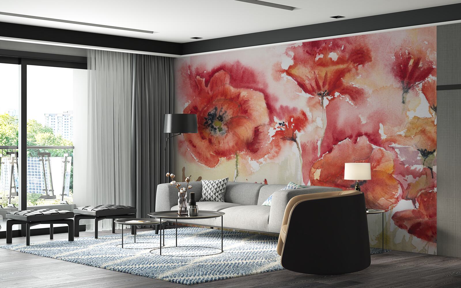 Fototapeta Skvelé červené maky