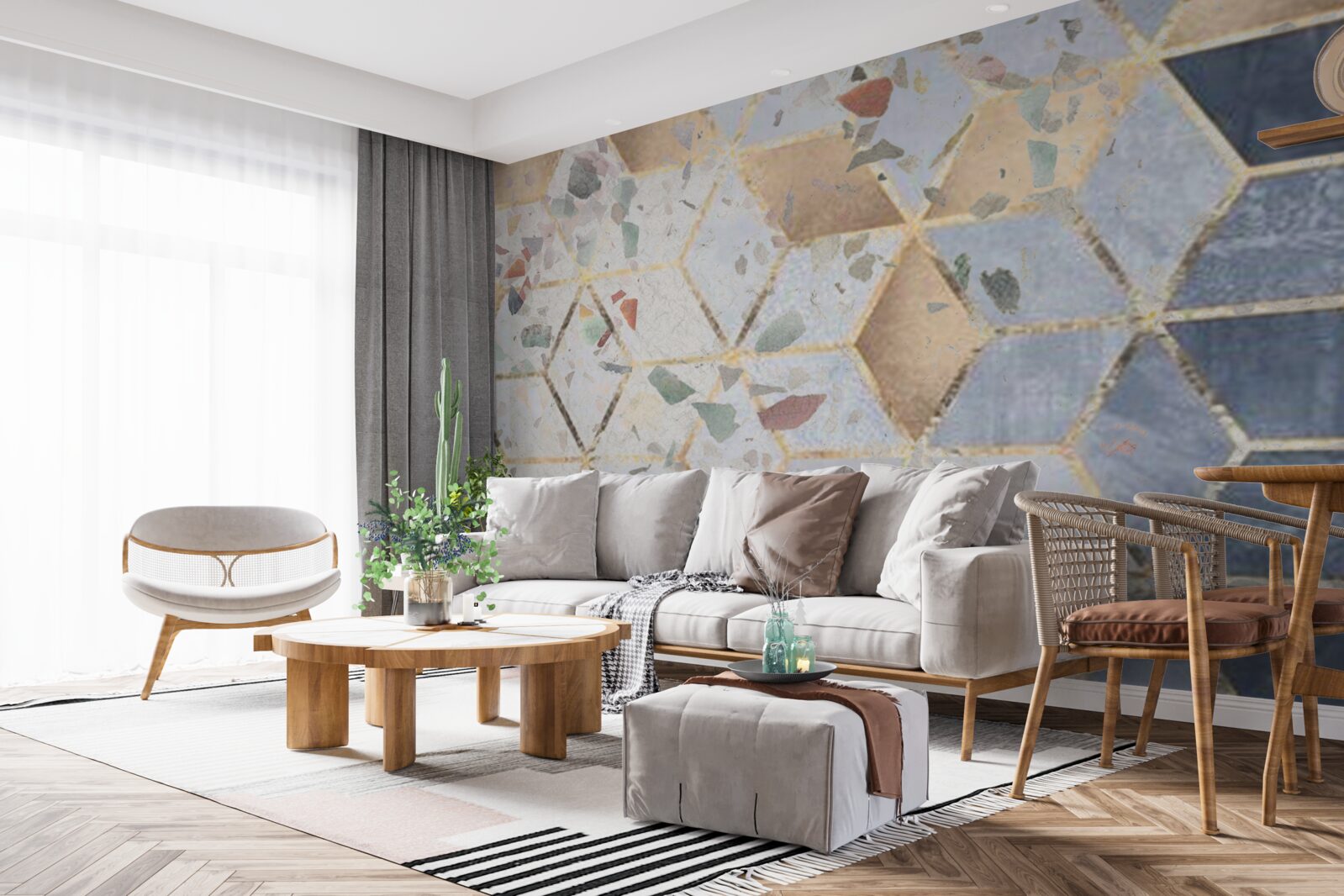 Fototapeta púčiky a klesajúce objemy