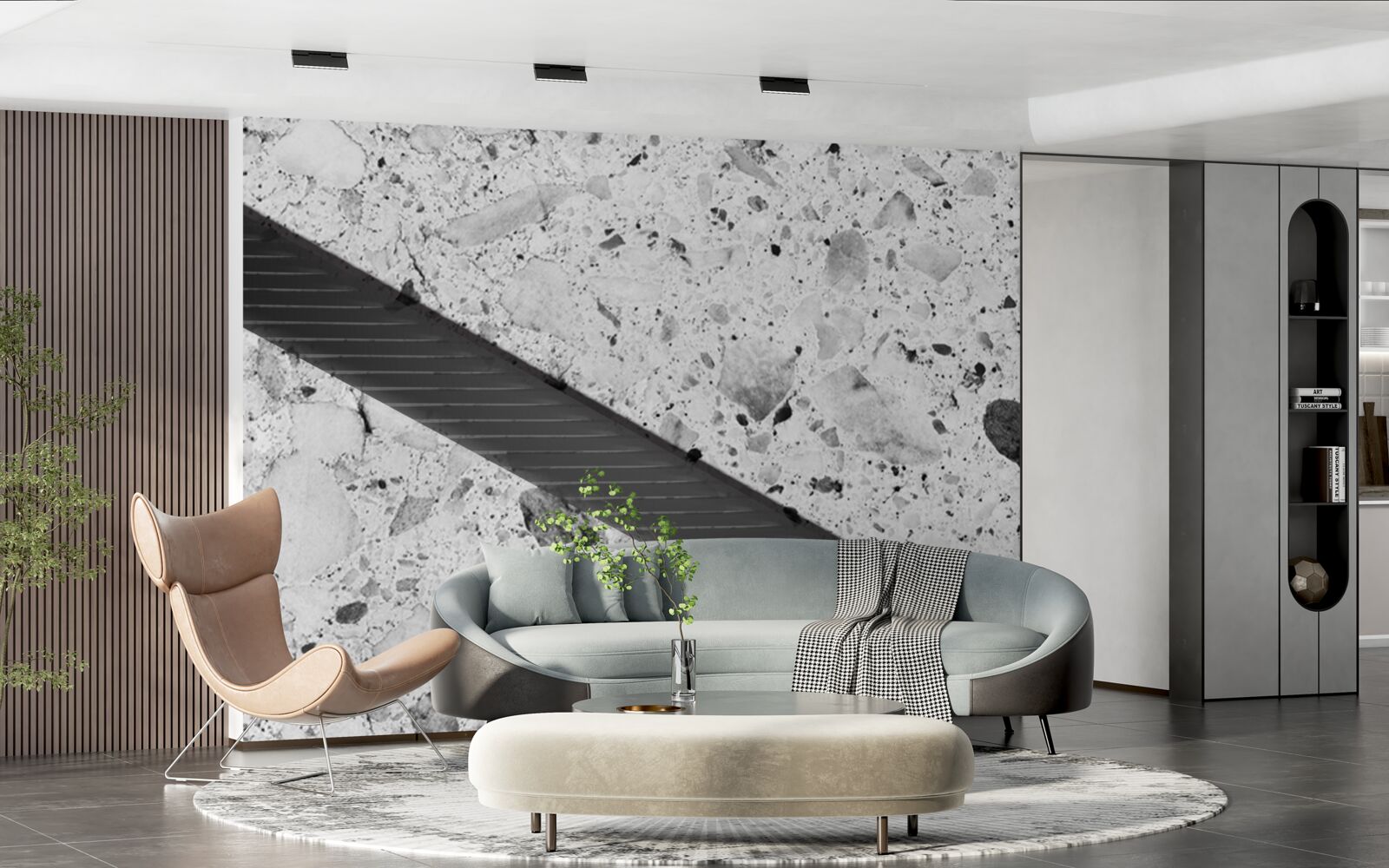 Fototapeta mramorová textúra s čiernymi škvrnami