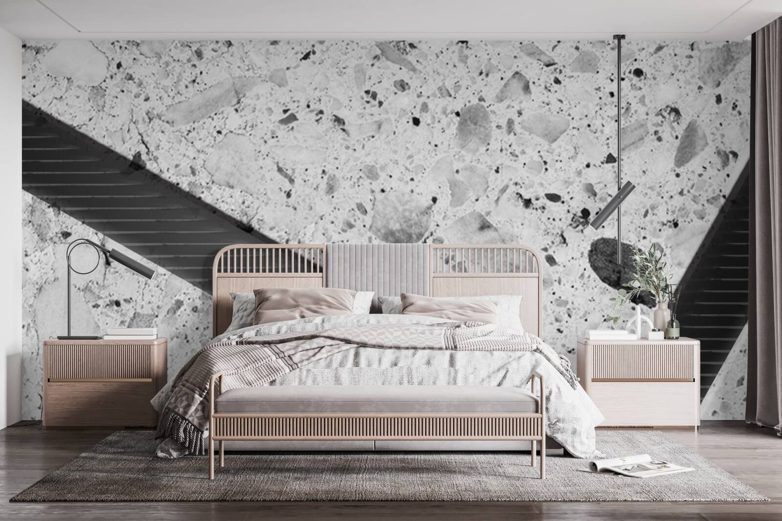 Fototapeta mramorová textúra s čiernymi škvrnami