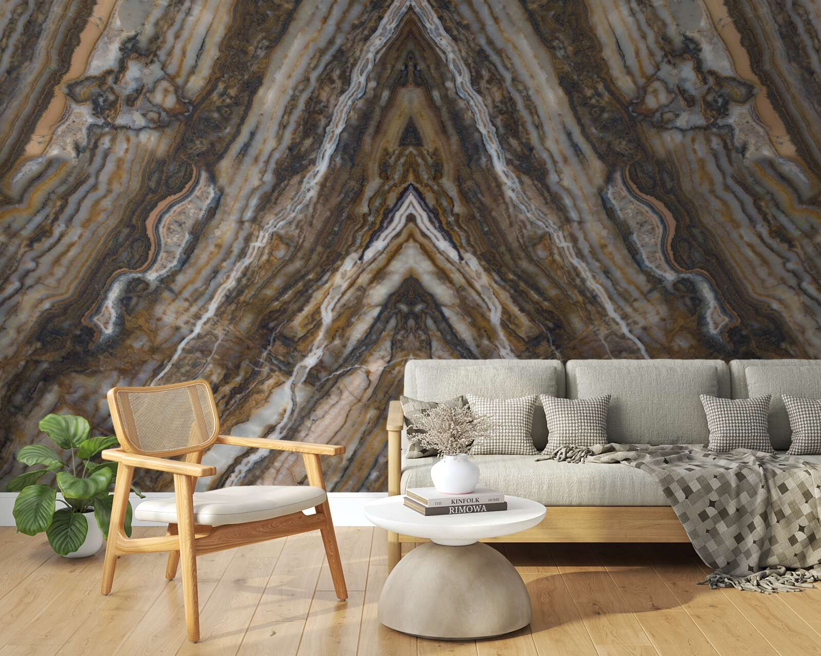 Fototapeta starý strom na mramorovom pozadí