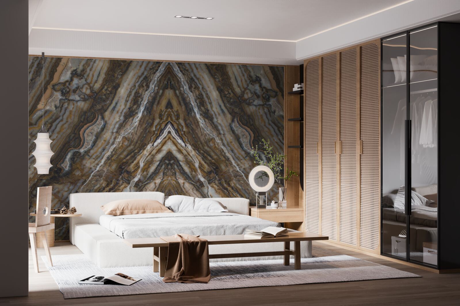 Fototapeta starý strom na mramorovom pozadí