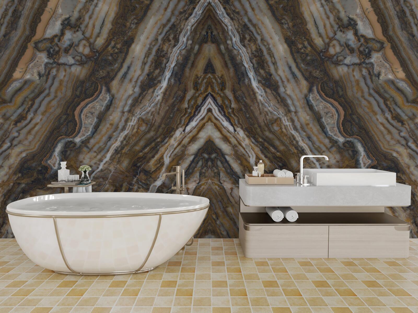 Fototapeta starý strom na mramorovom pozadí