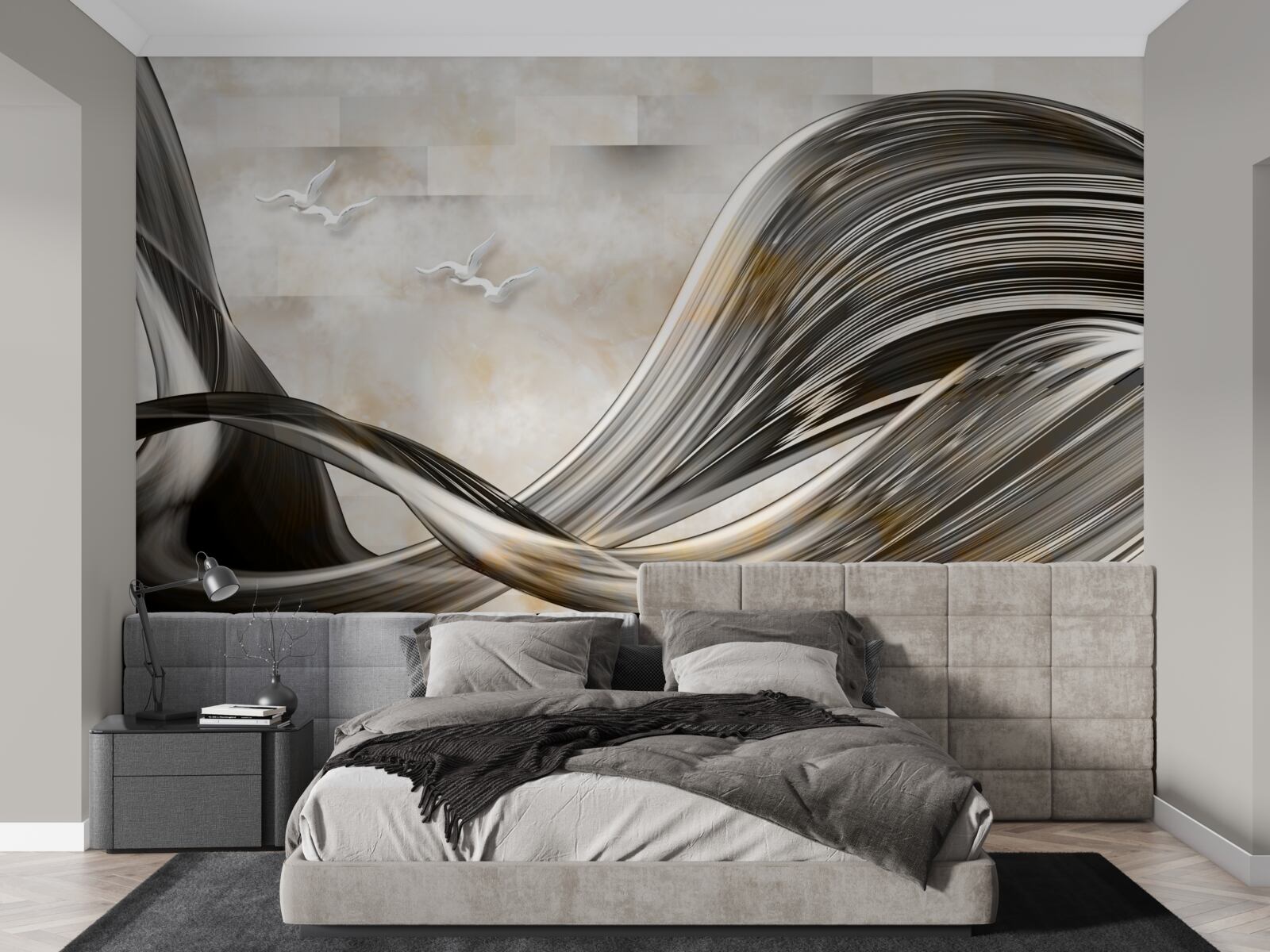 Fototapeta línie sú hladké a abstraktné