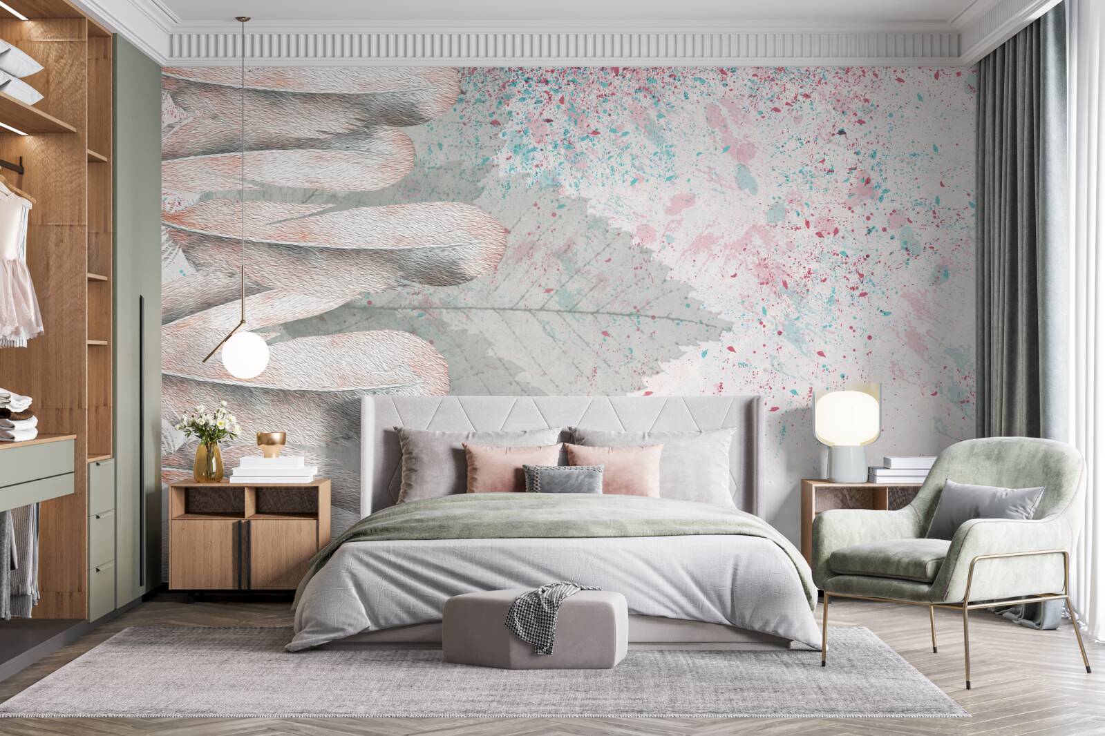 Fototapeta smrekovcové perie a listy