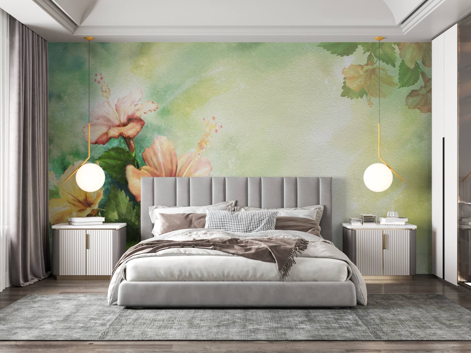 Fototapeta krásne akvarelové rastliny