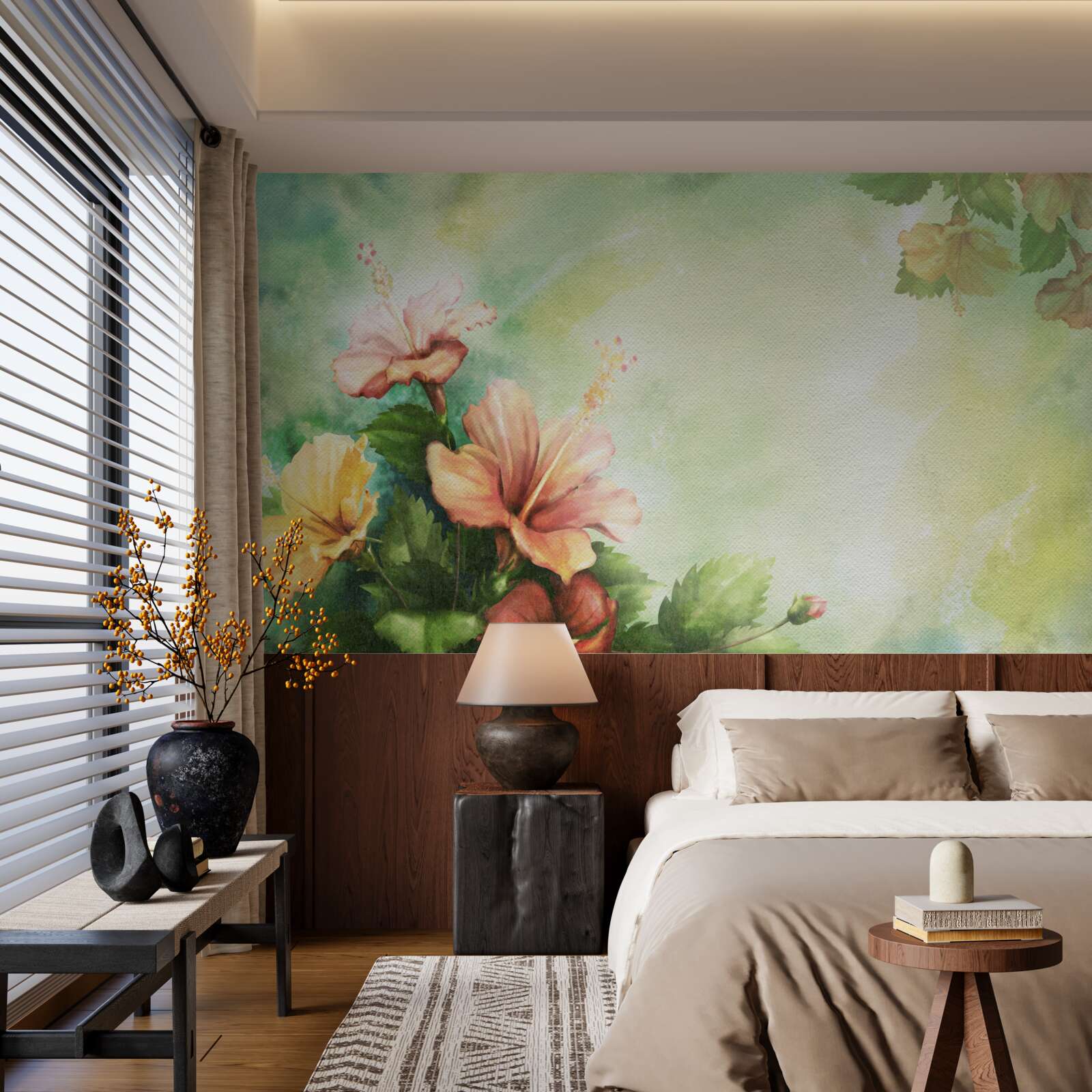 Fototapeta krásne akvarelové rastliny