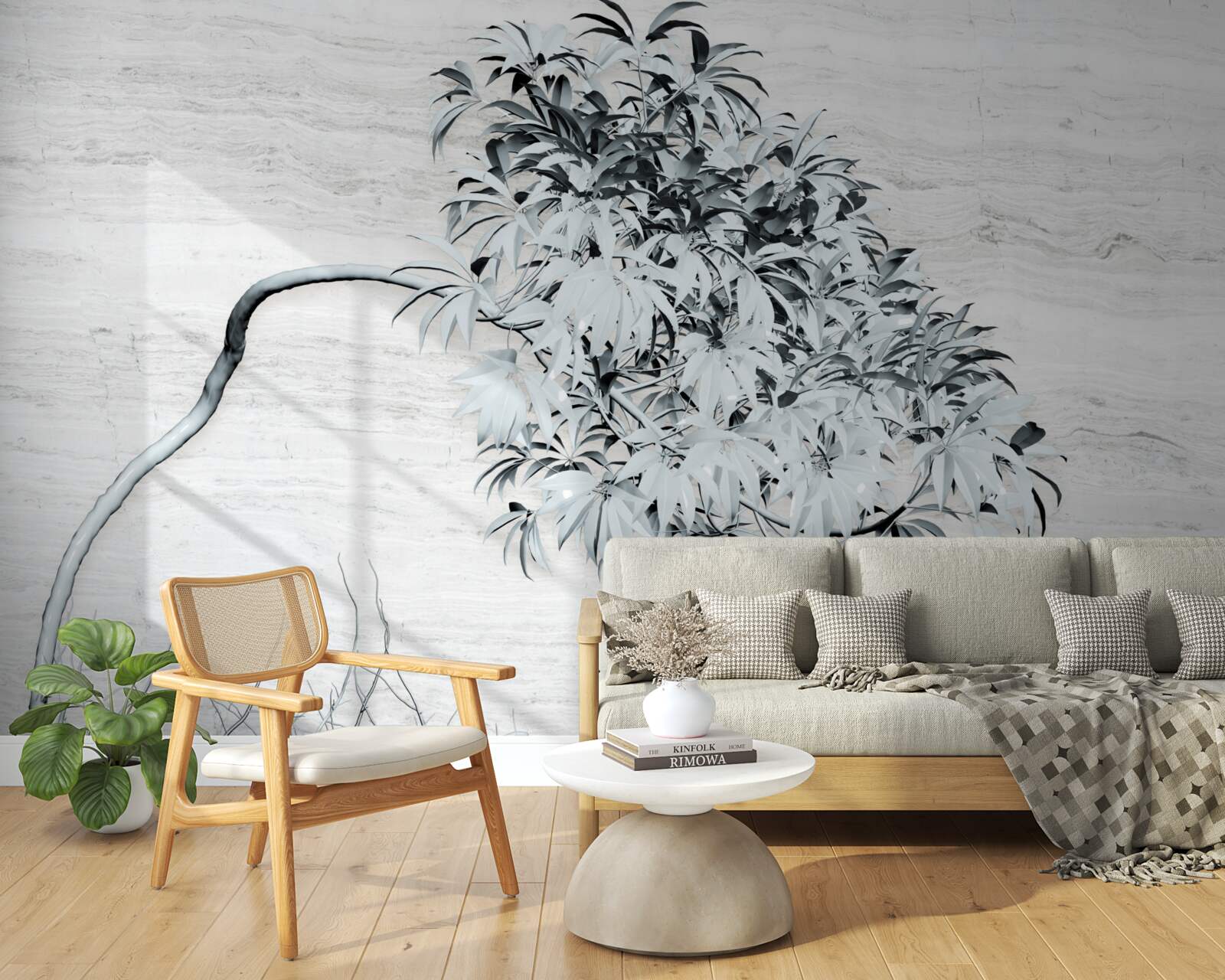 Fototapeta strom stojaci sám vo vetre