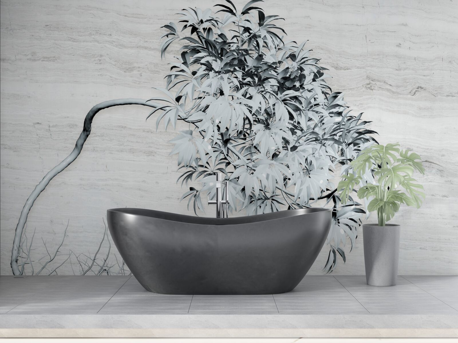 Fototapeta strom stojaci sám vo vetre