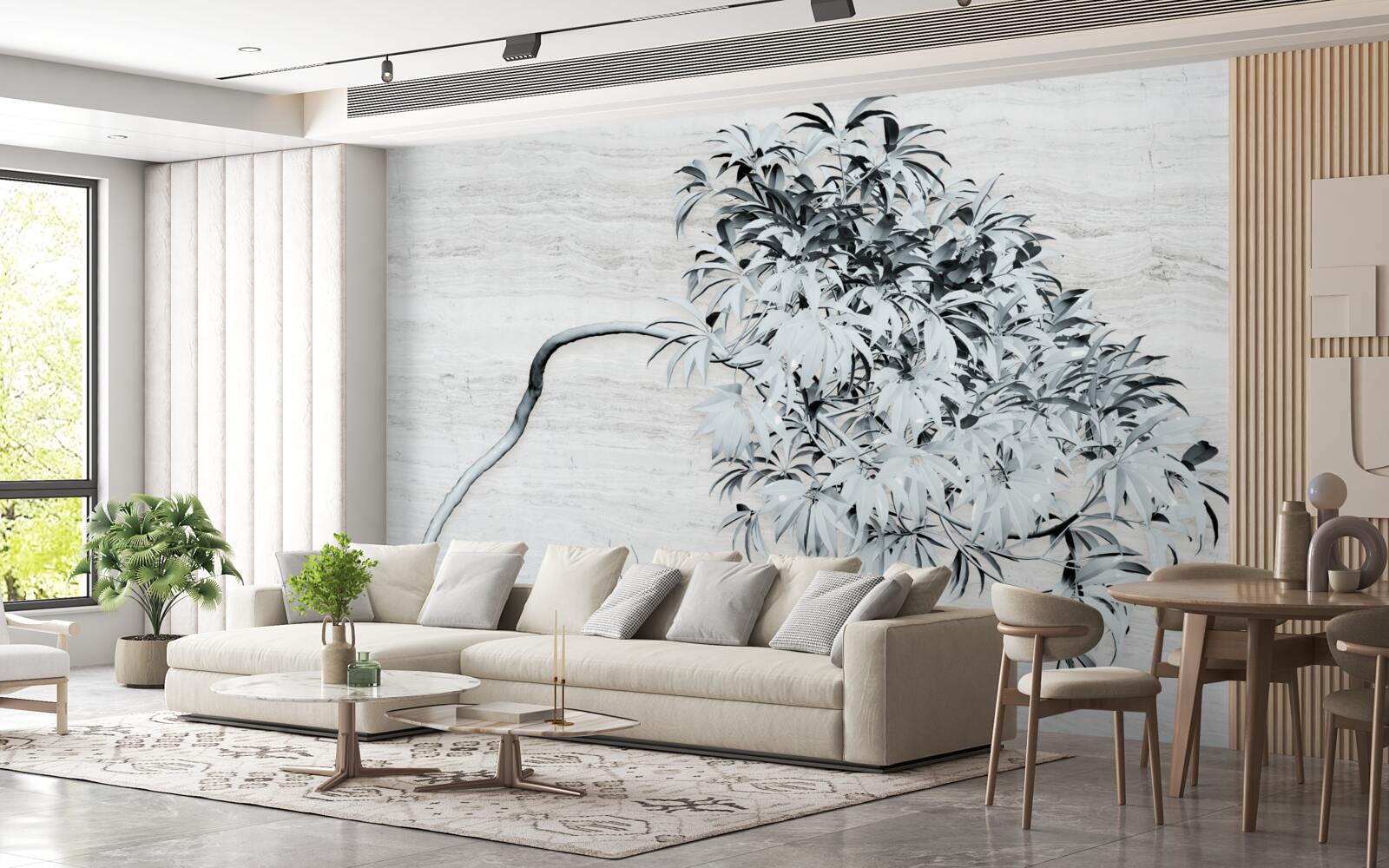 Fototapeta strom stojaci sám vo vetre