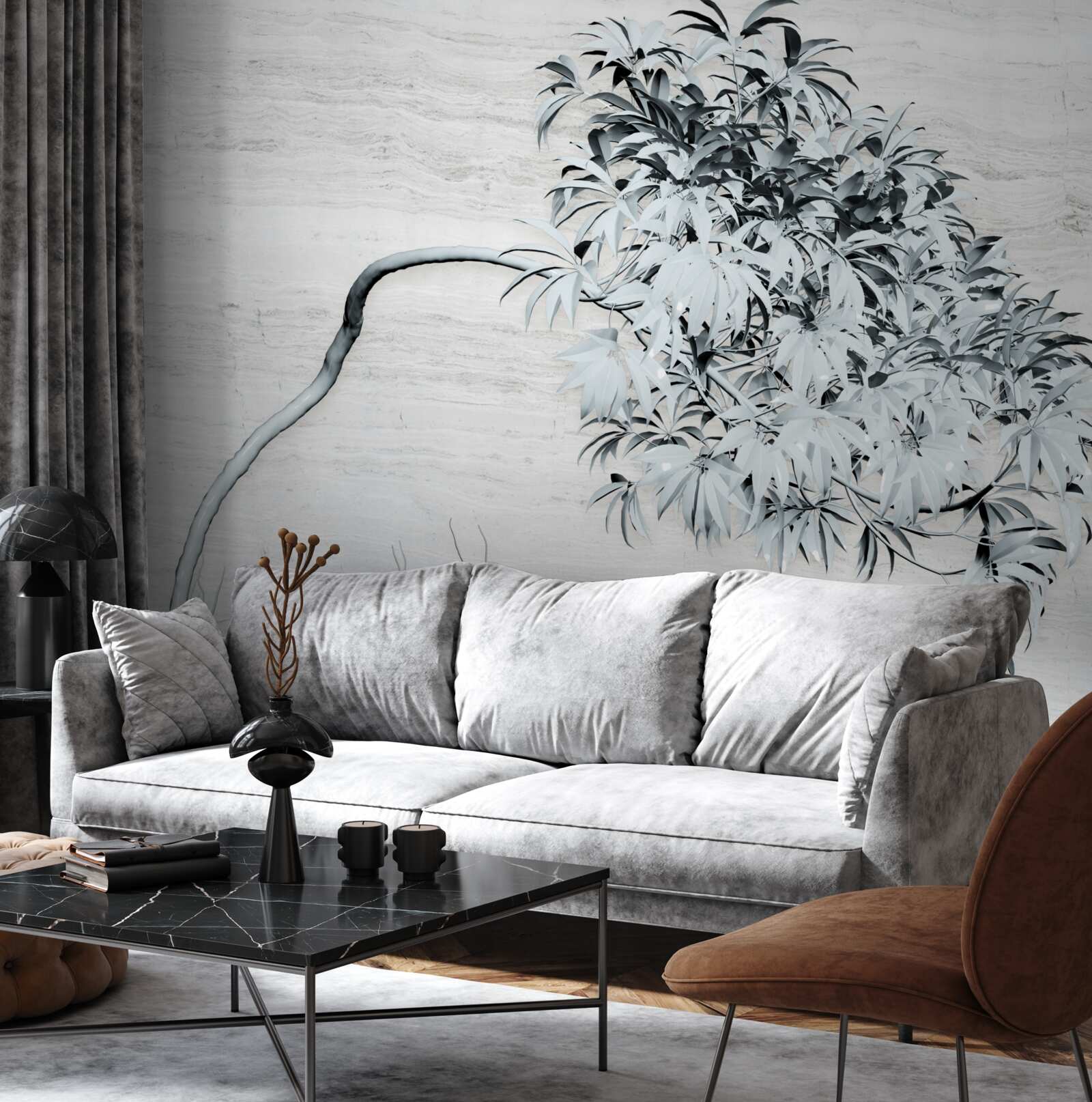 Fototapeta strom stojaci sám vo vetre