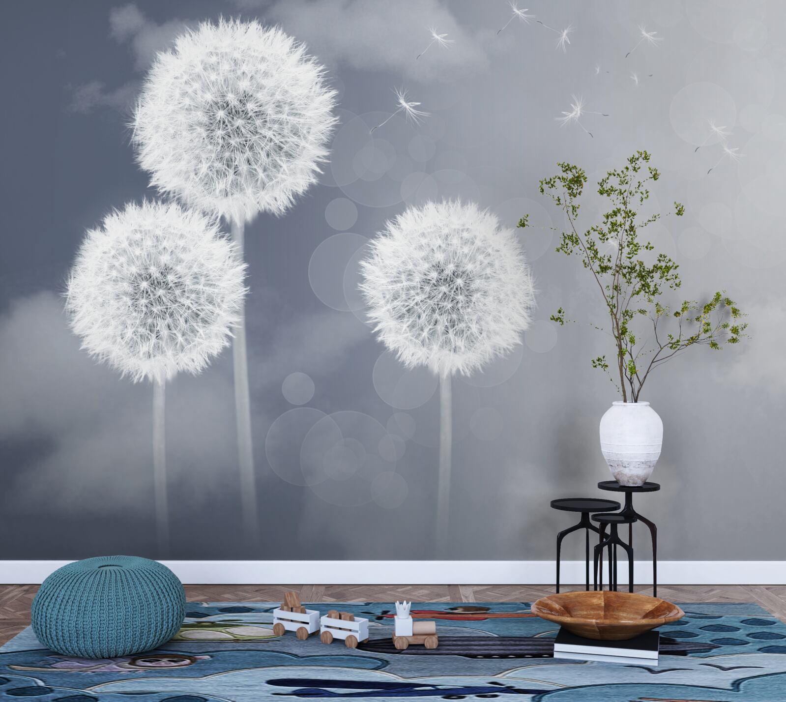 Fototapeta púpava plávajúca vo vzduchu