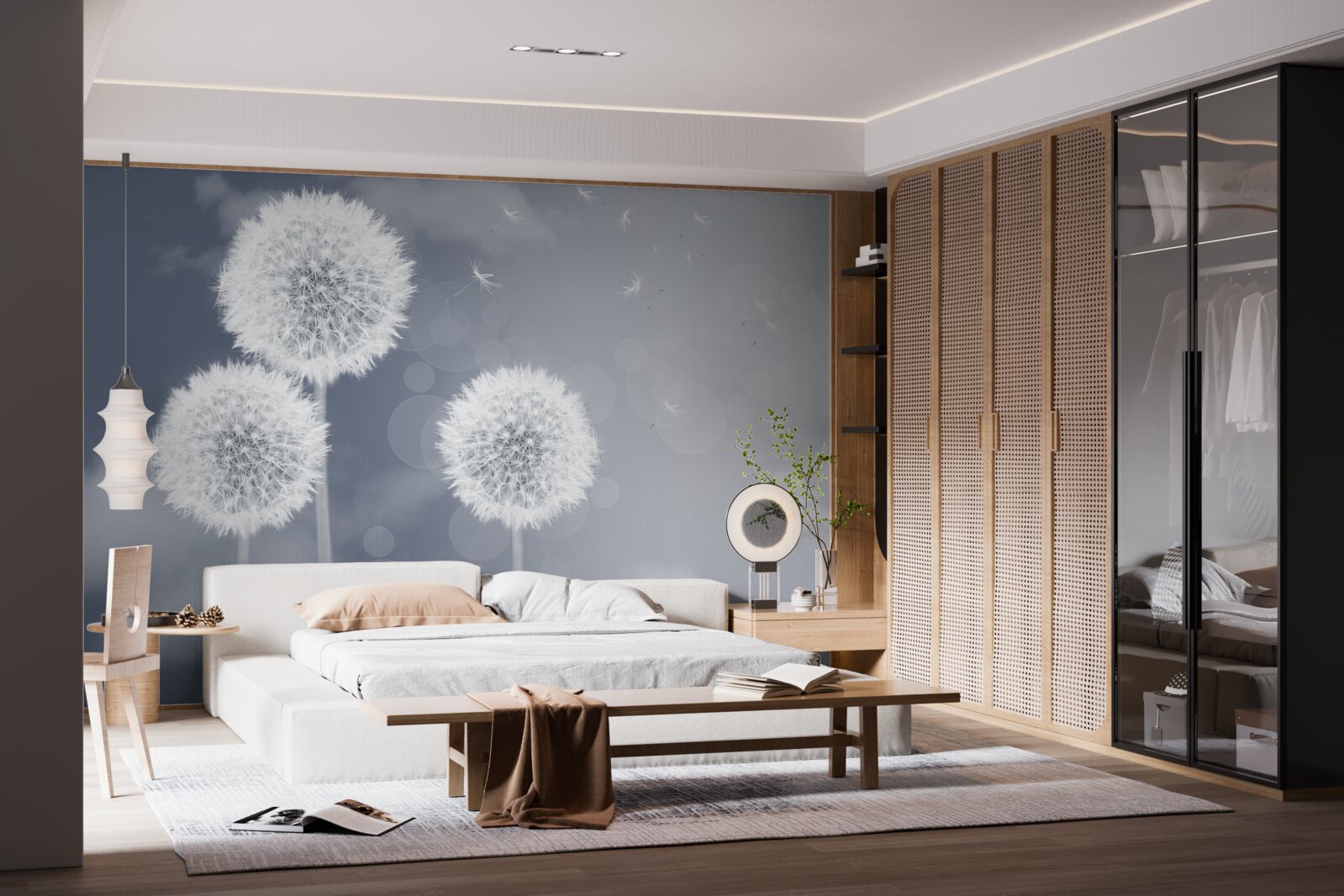 Fototapeta púpava plávajúca vo vzduchu