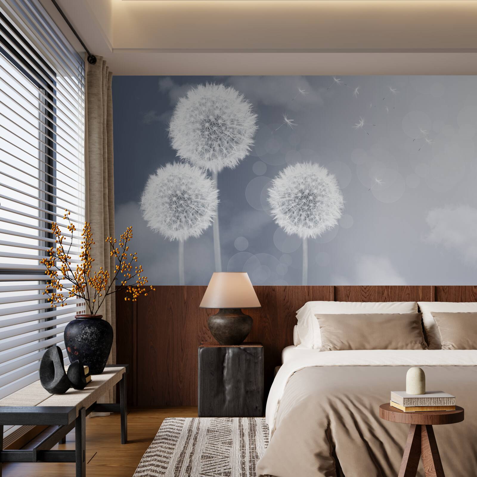 Fototapeta púpava plávajúca vo vzduchu