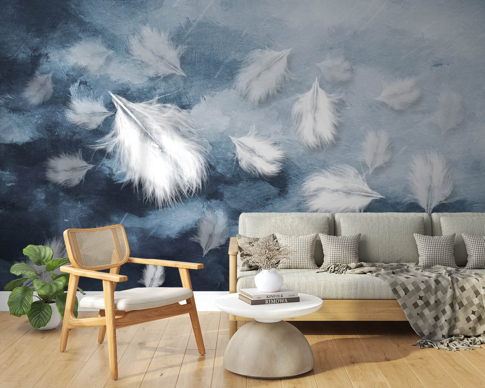 Fototapeta mäkké snehobiele perie