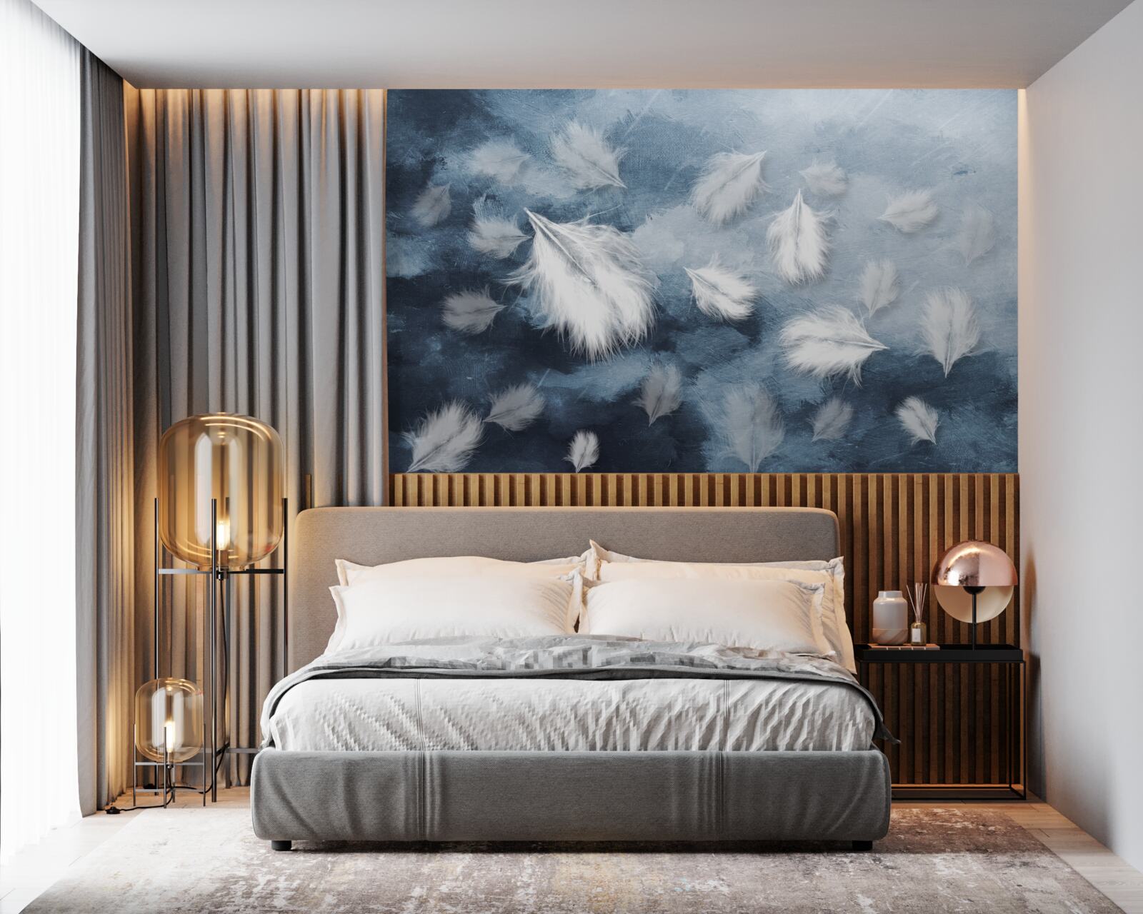 Fototapeta mäkké snehobiele perie