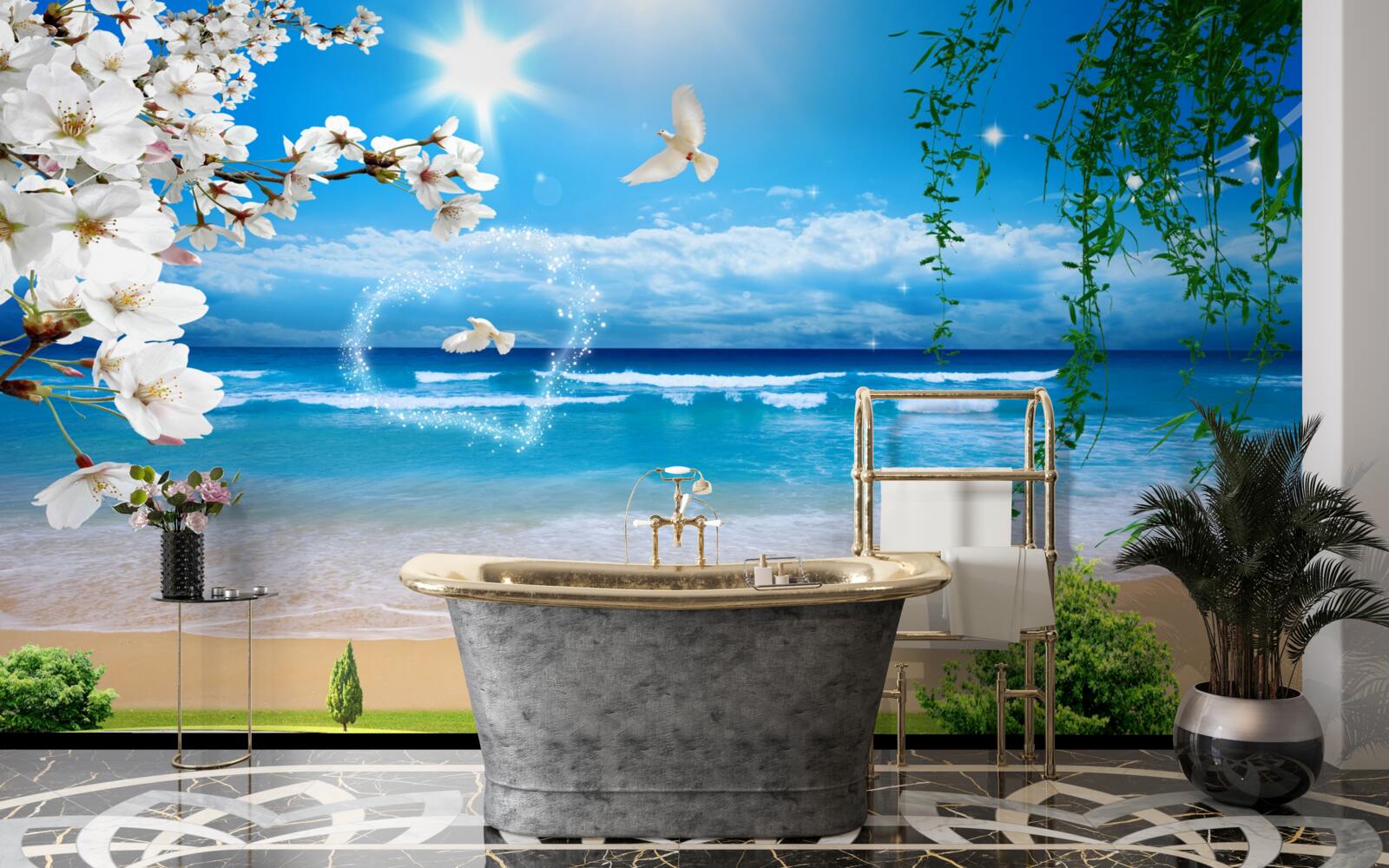 Fototapeta oceánske pastviny v zelenej farbe