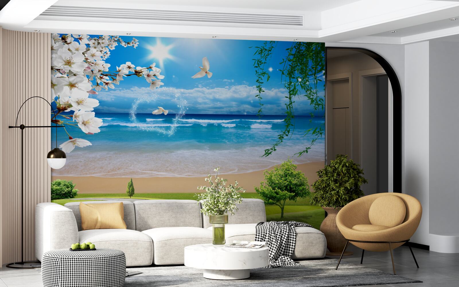 Fototapeta oceánske pastviny v zelenej farbe