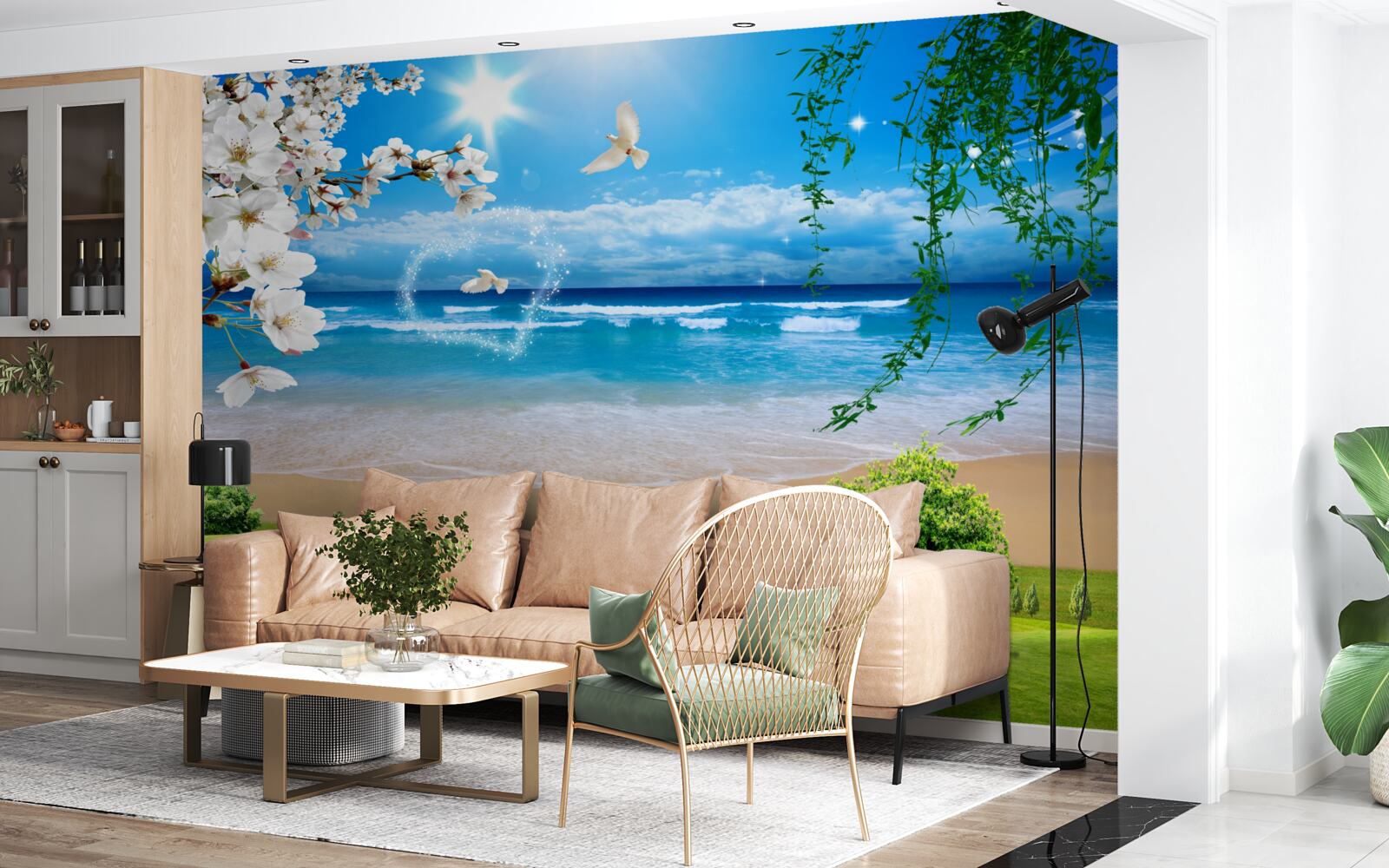 Fototapeta oceánske pastviny v zelenej farbe