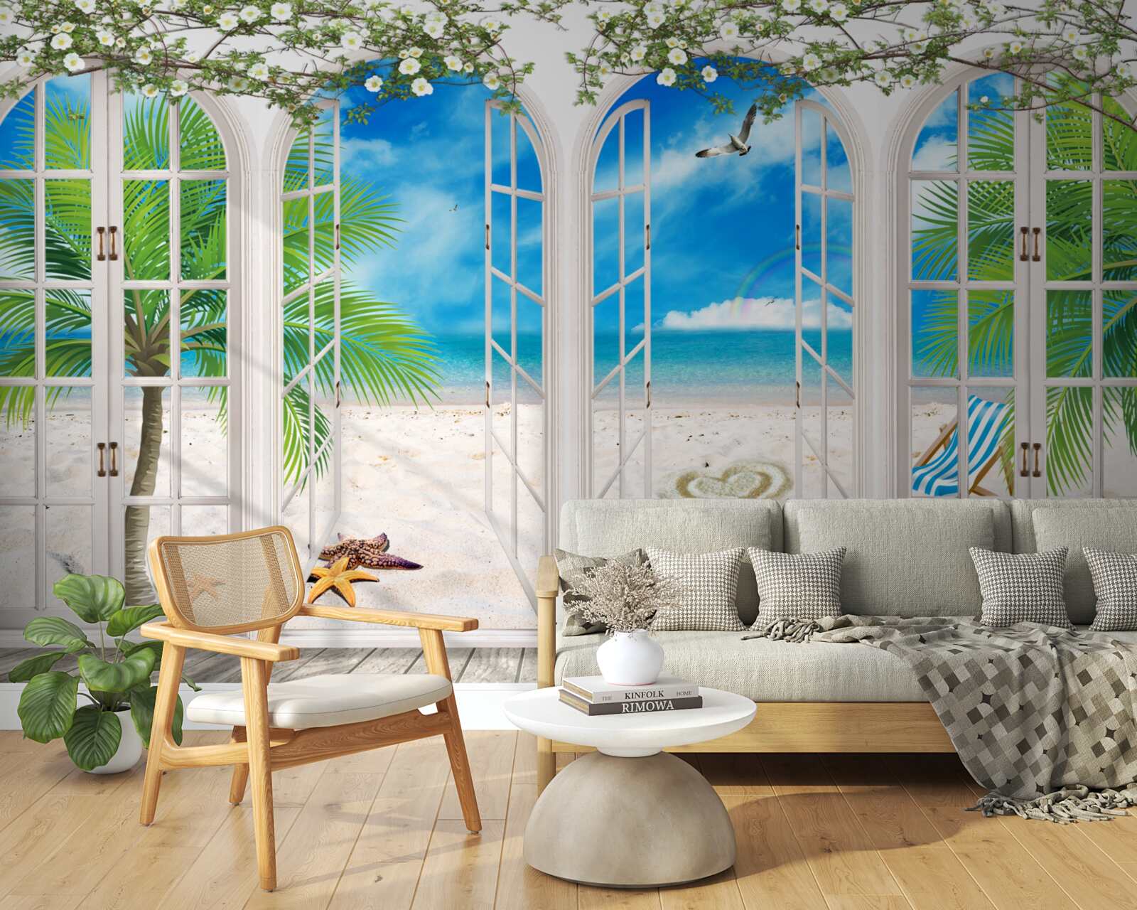 Fototapeta balkón na pláži