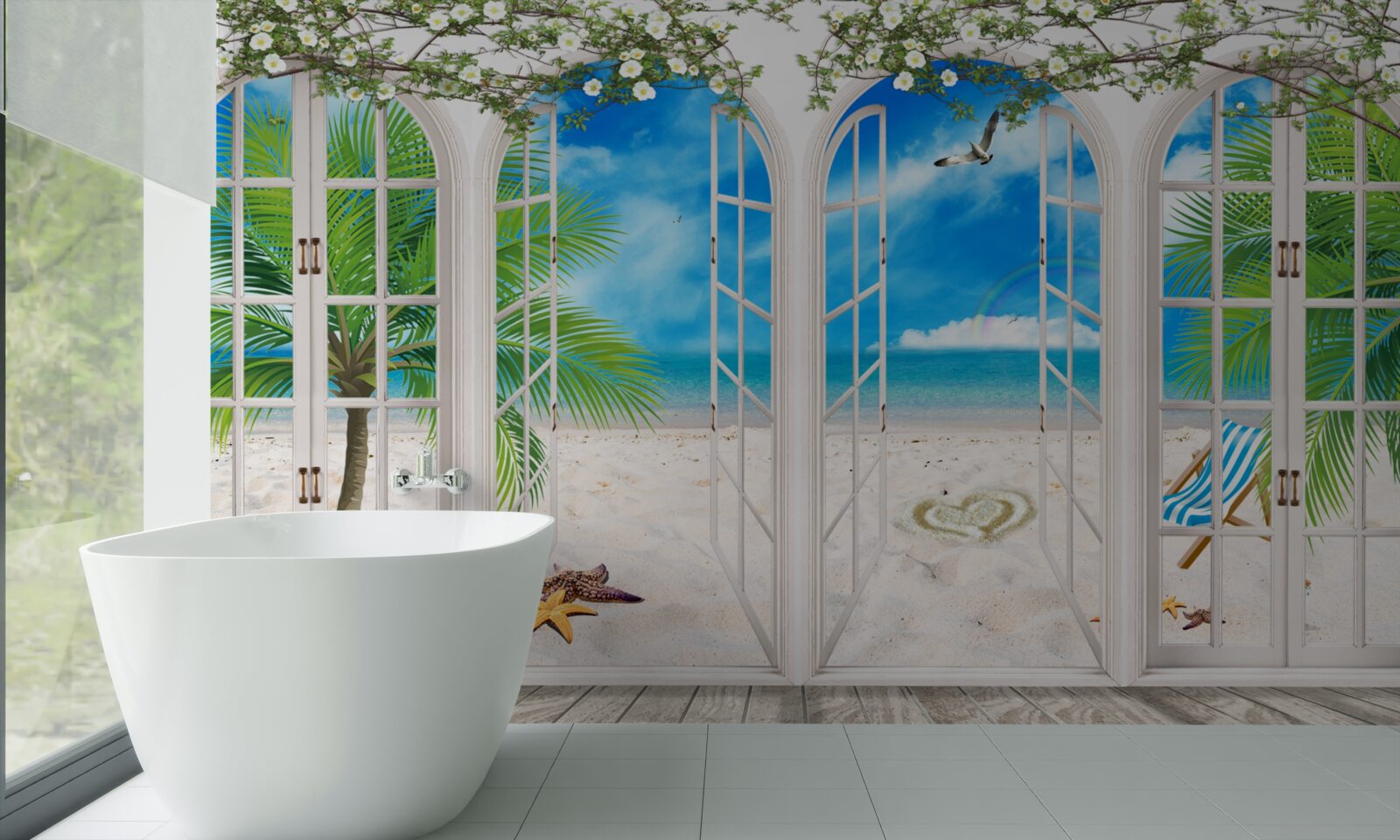 Fototapeta balkón na pláži