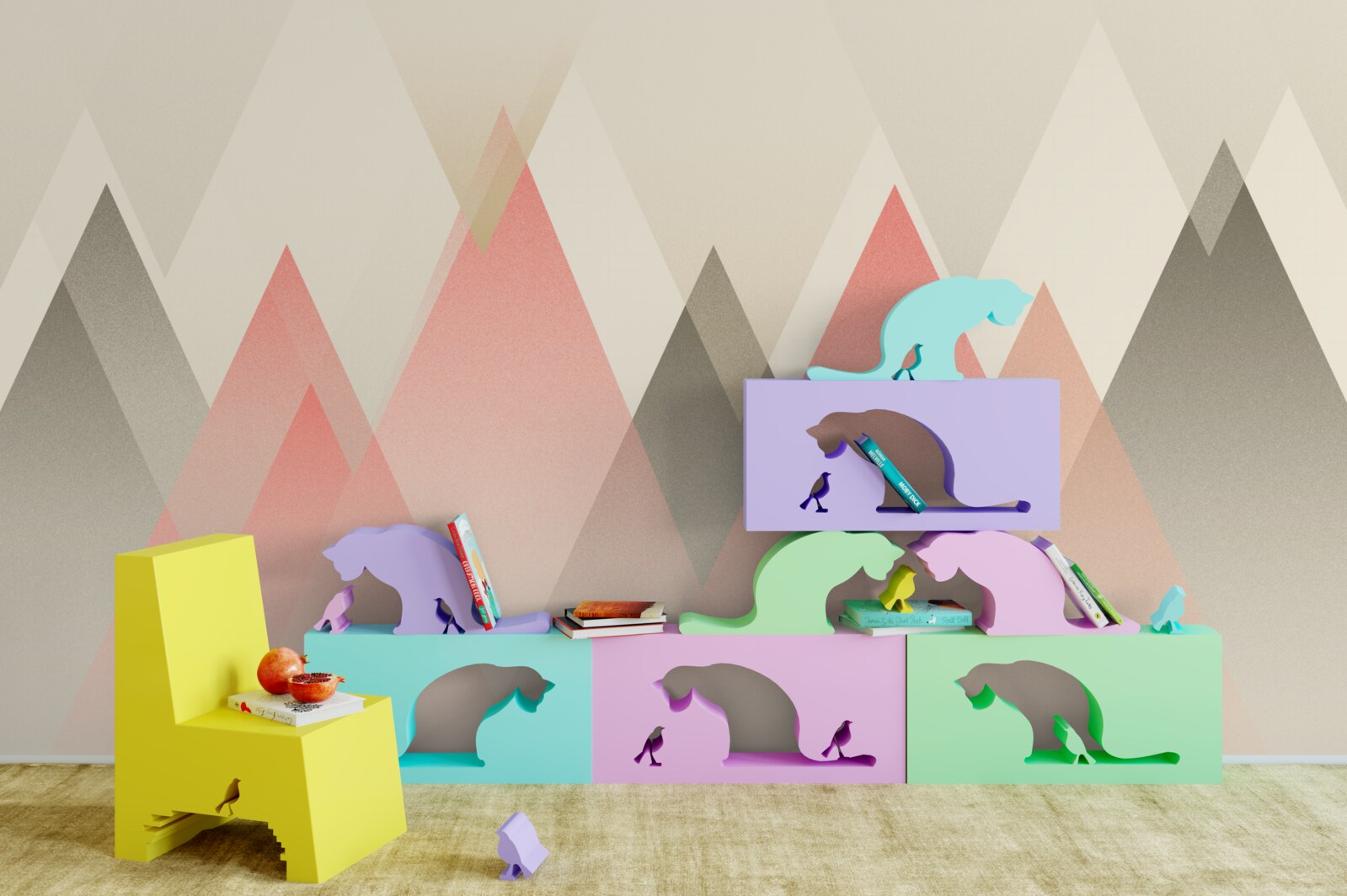 Fototapeta hmlistý les na jeseň