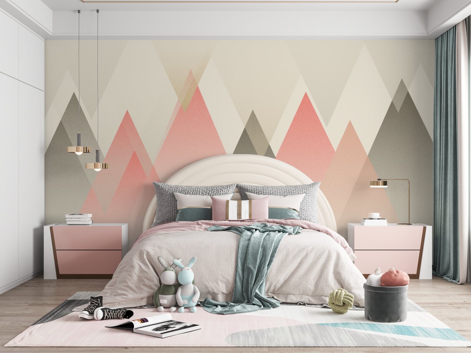 Fototapeta hmlistý les na jeseň