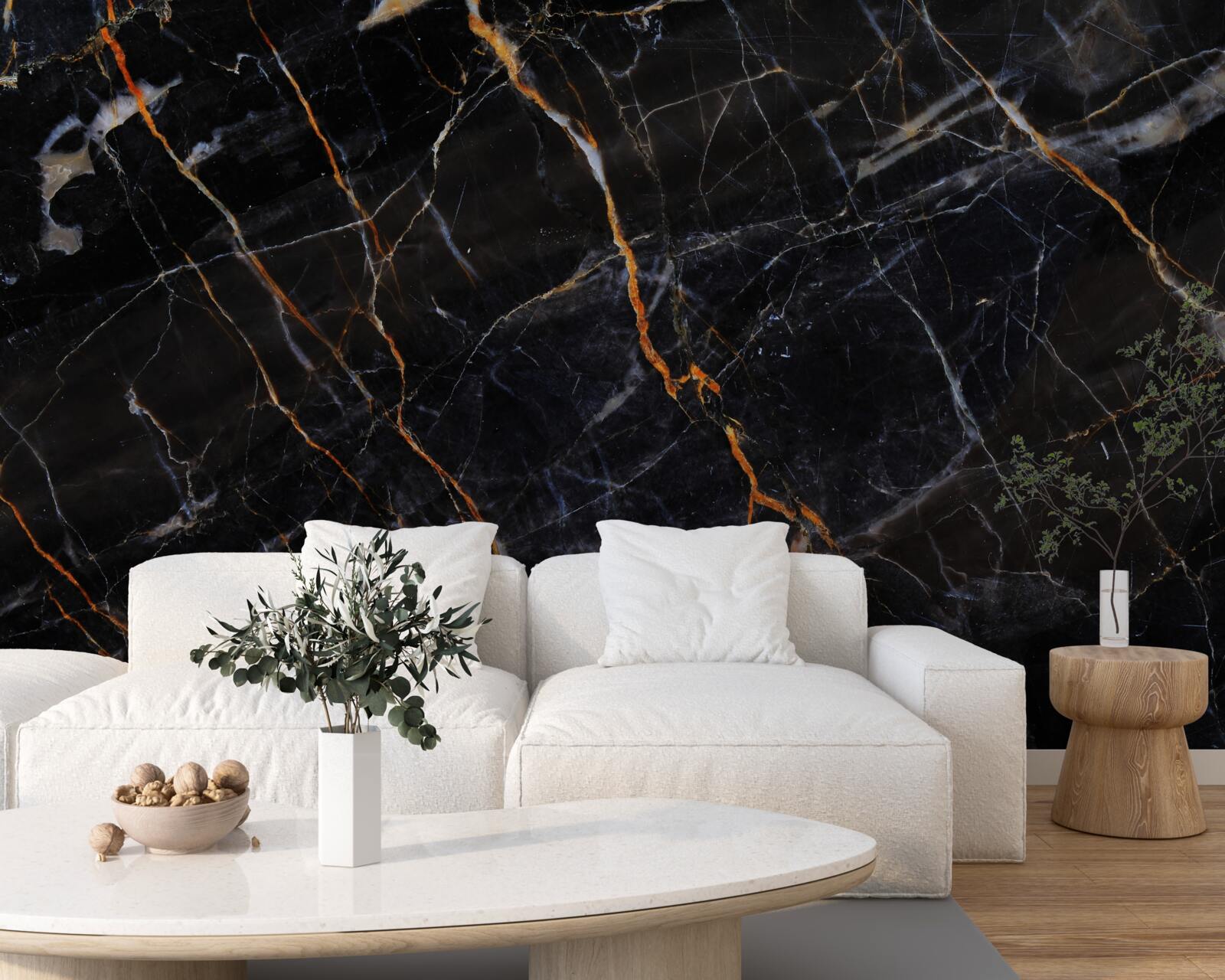 Fototapeta nádherný čierny mramor s prísadami