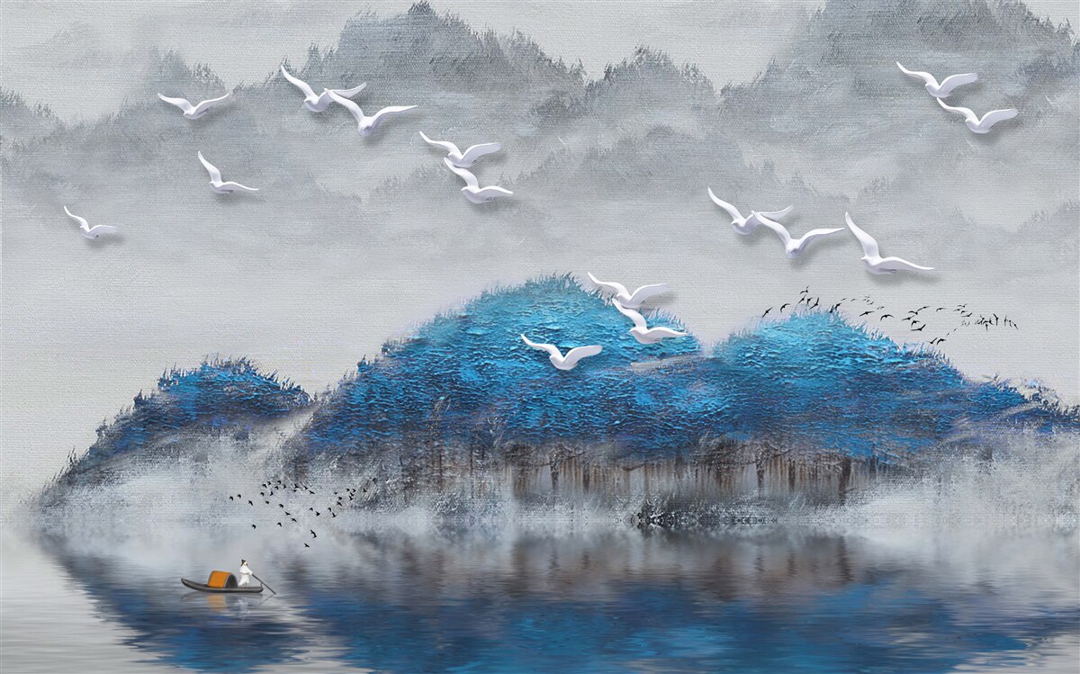 Fototapeta blbci opúšťajú rybník