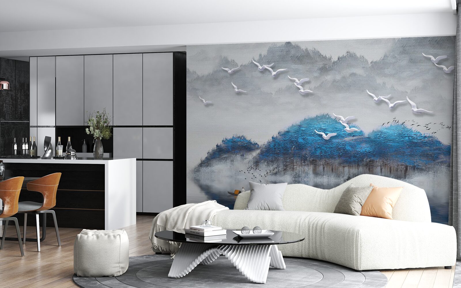 Fototapeta blbci opúšťajú rybník