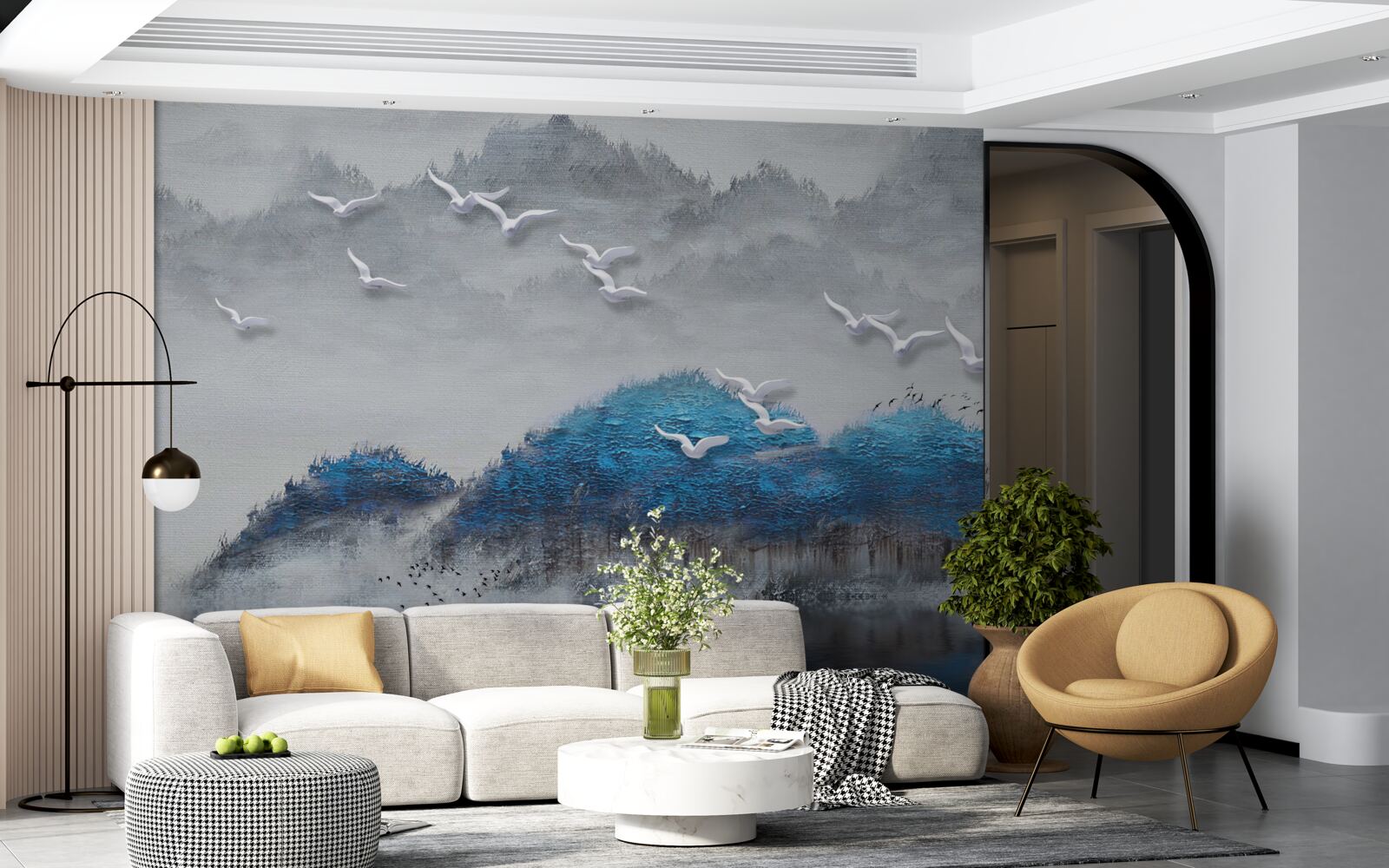 Fototapeta blbci opúšťajú rybník