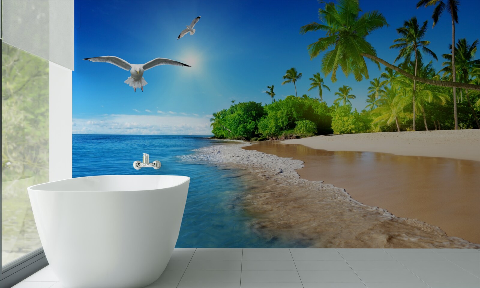 Fototapeta idylické miesto pri oceáne