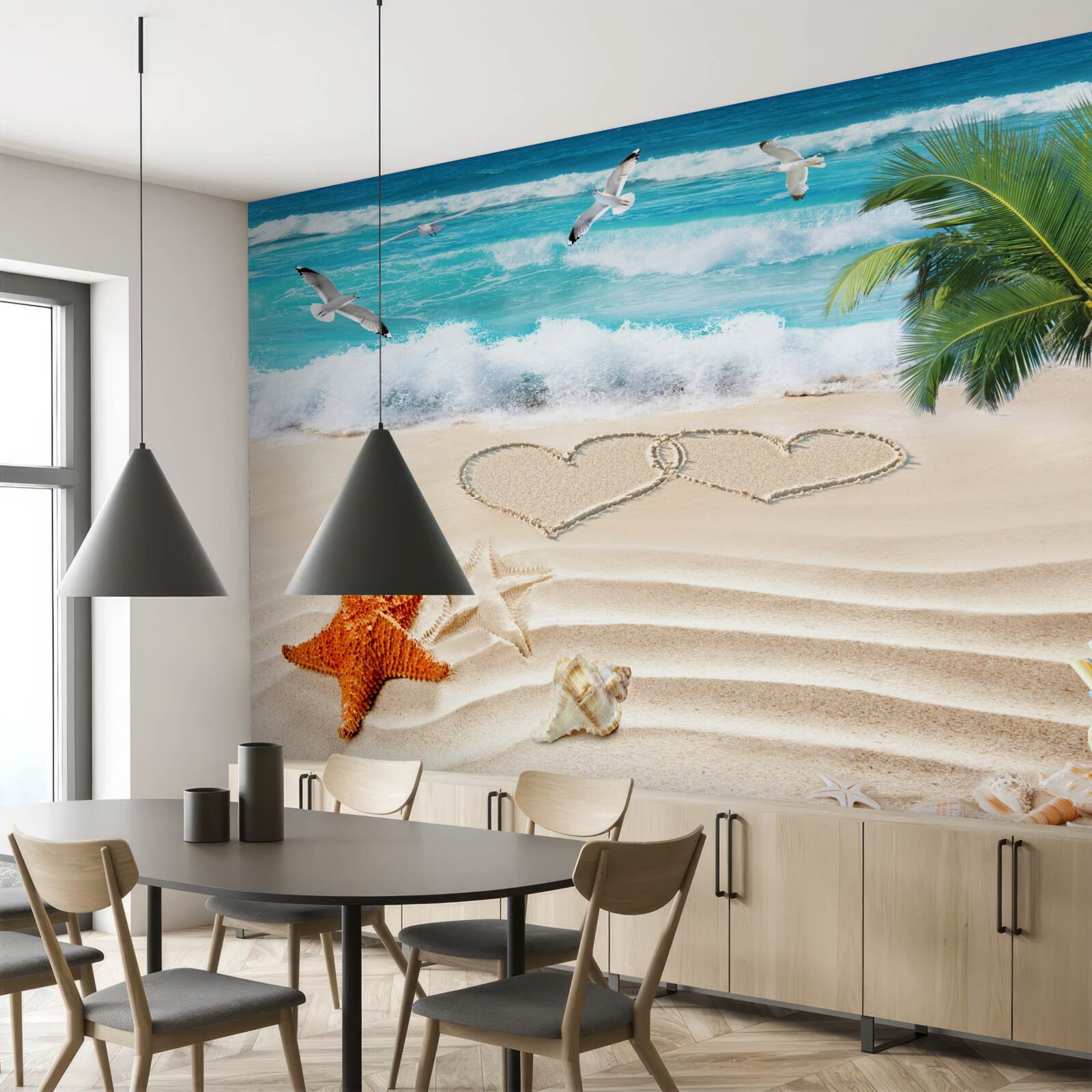 Fototapeta palmy a pláž v trópoch