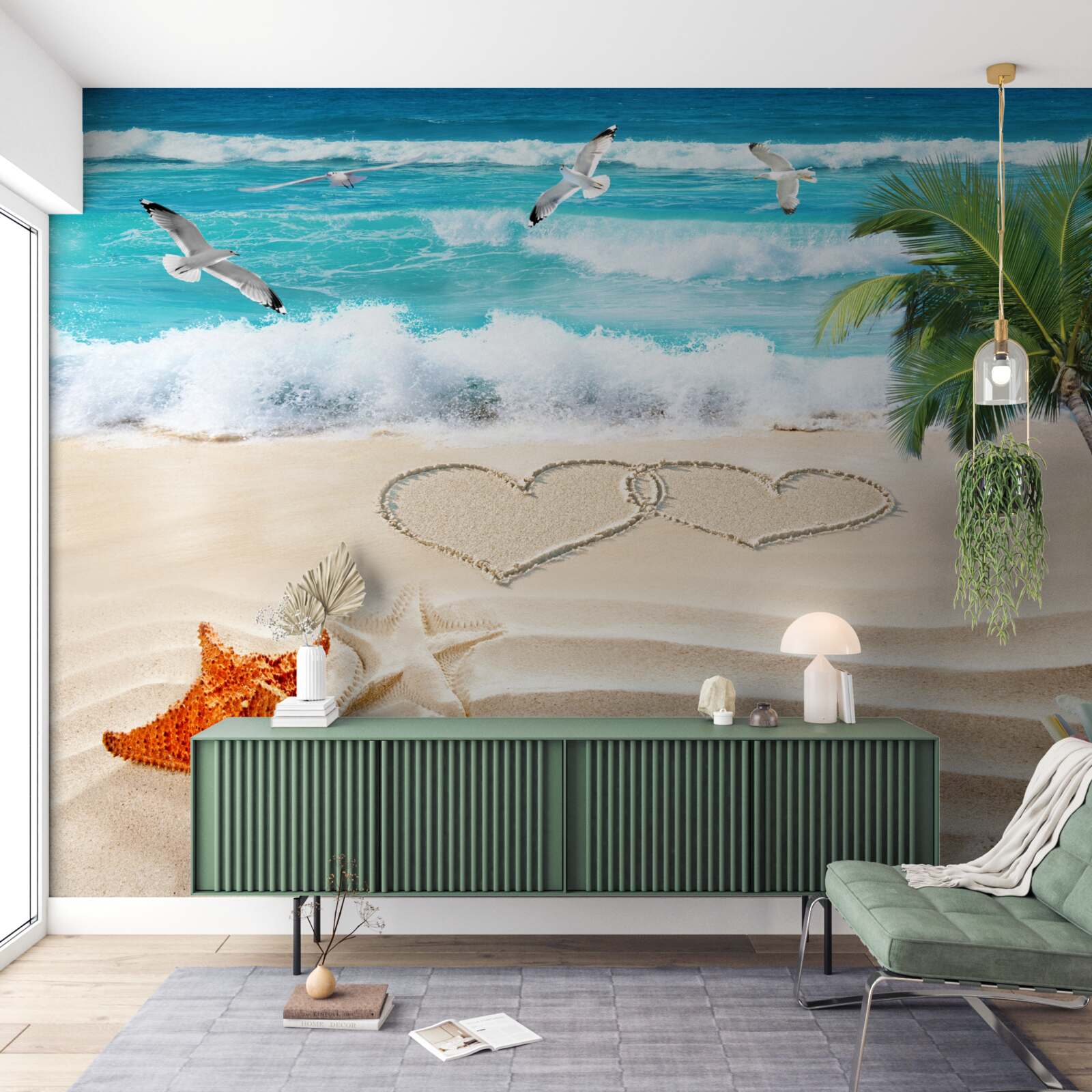 Fototapeta palmy a pláž v trópoch