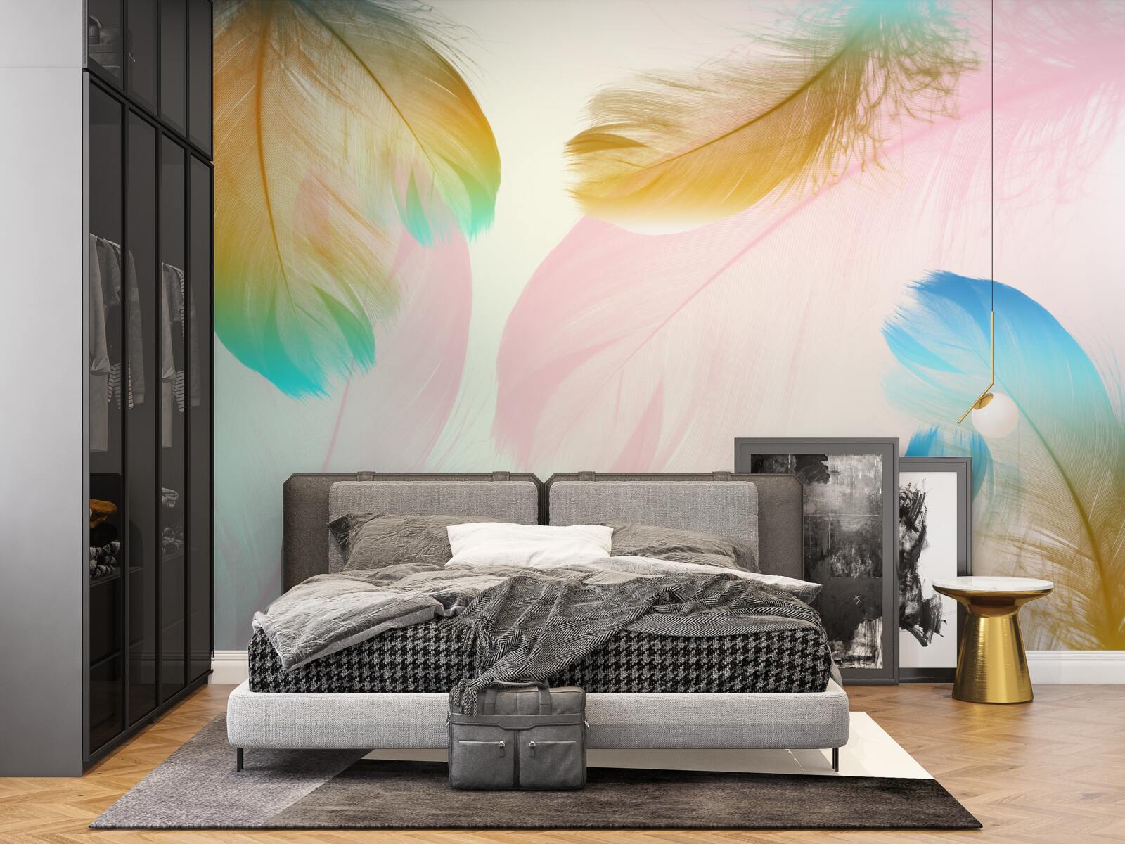 Fototapeta pastelové pierka