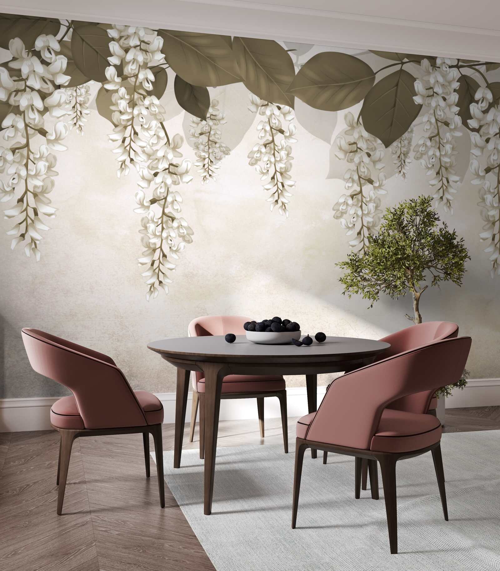 Fototapeta akácia s bielymi kvetmi