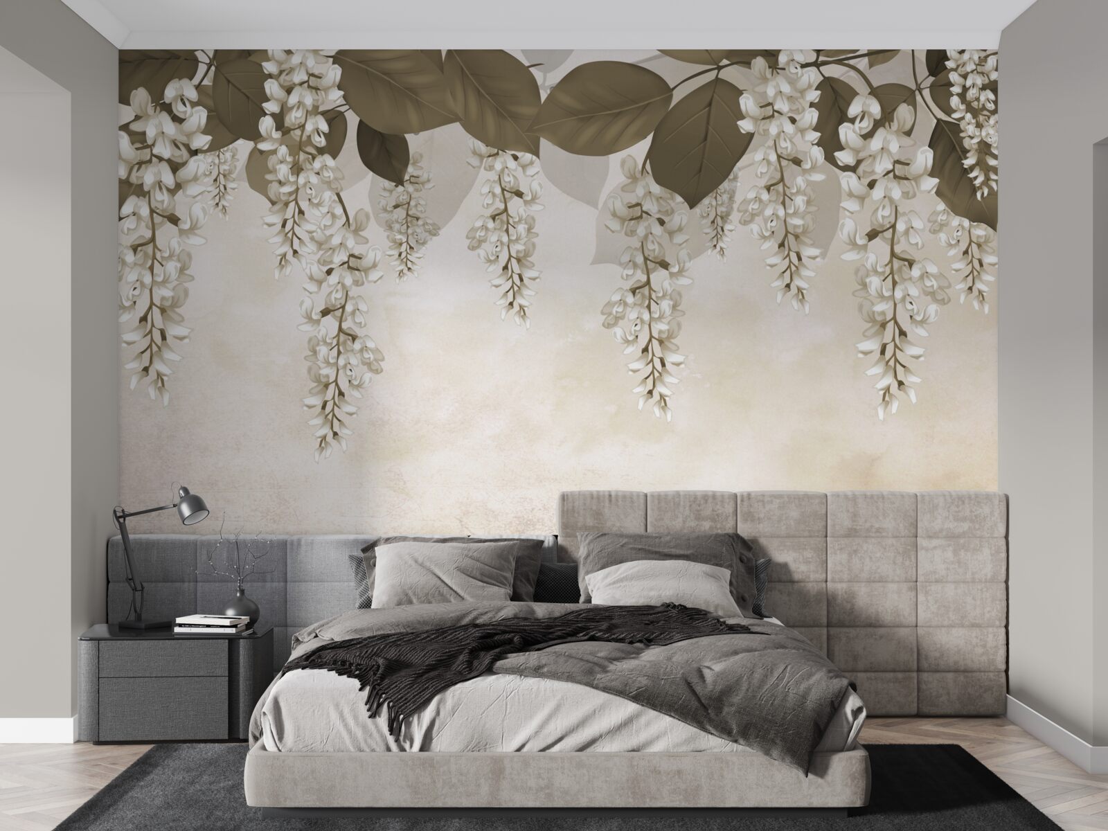 Fototapeta akácia s bielymi kvetmi