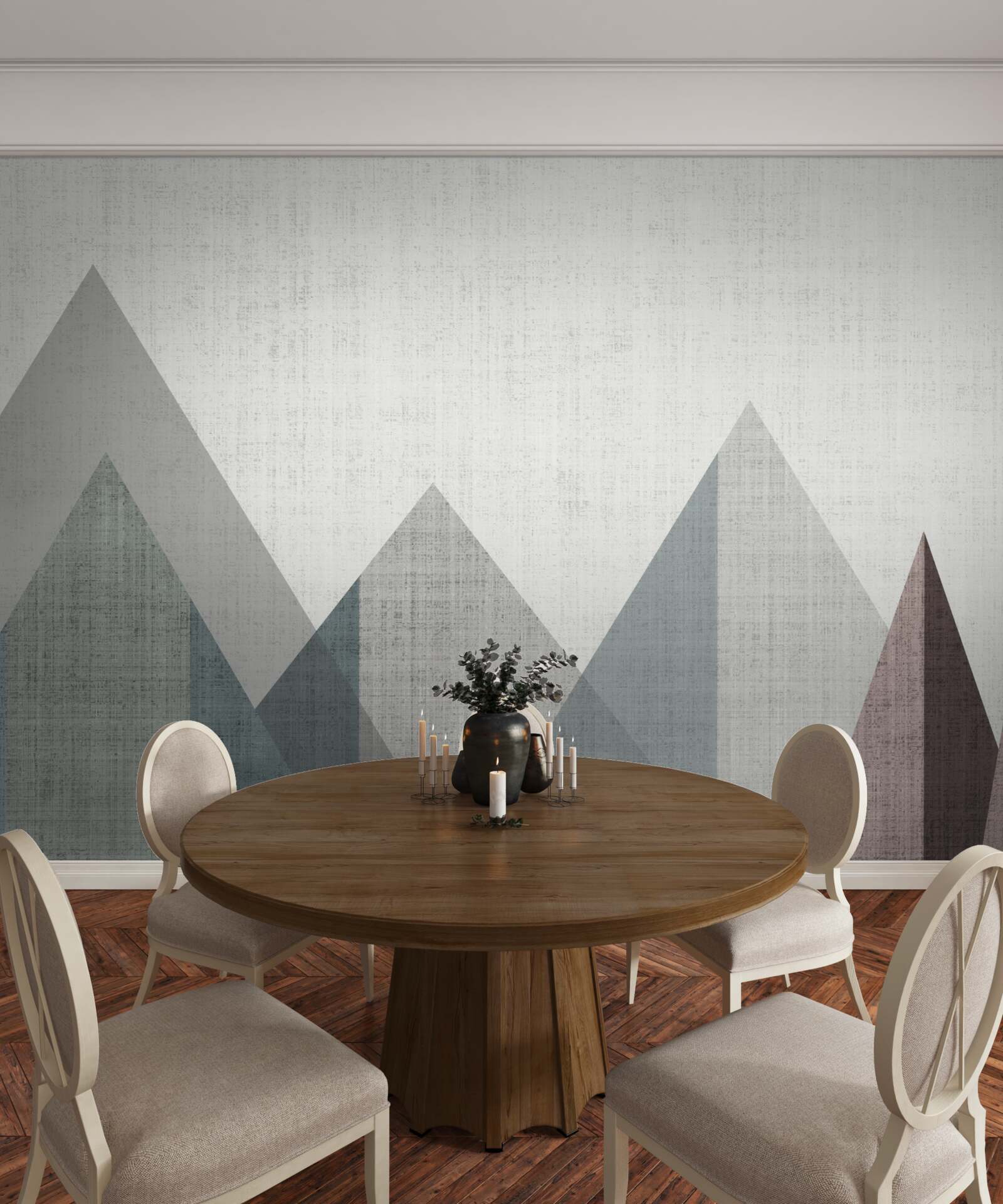 Fototapeta vrcholy a vrcholy sú ponorené do chladu