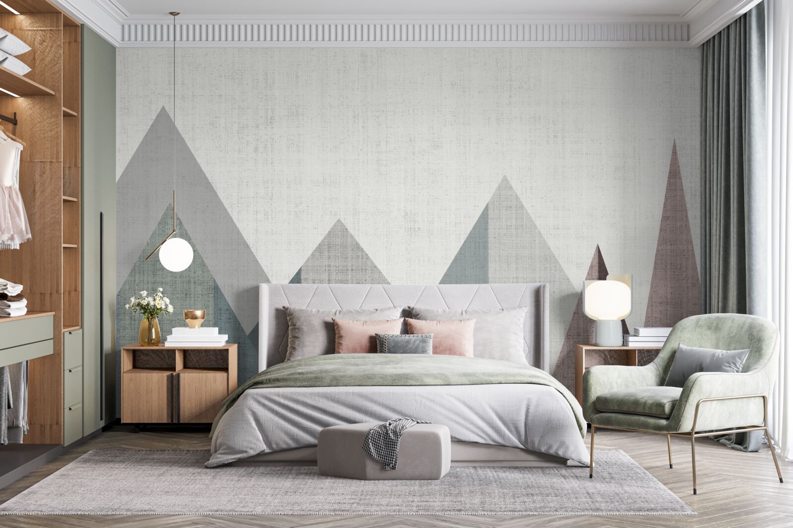 Fototapeta vrcholy a vrcholy sú ponorené do chladu