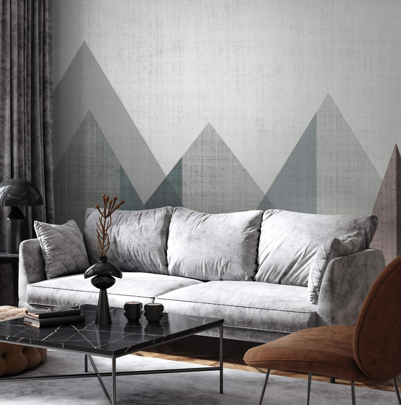 Fototapeta vrcholy a vrcholy sú ponorené do chladu