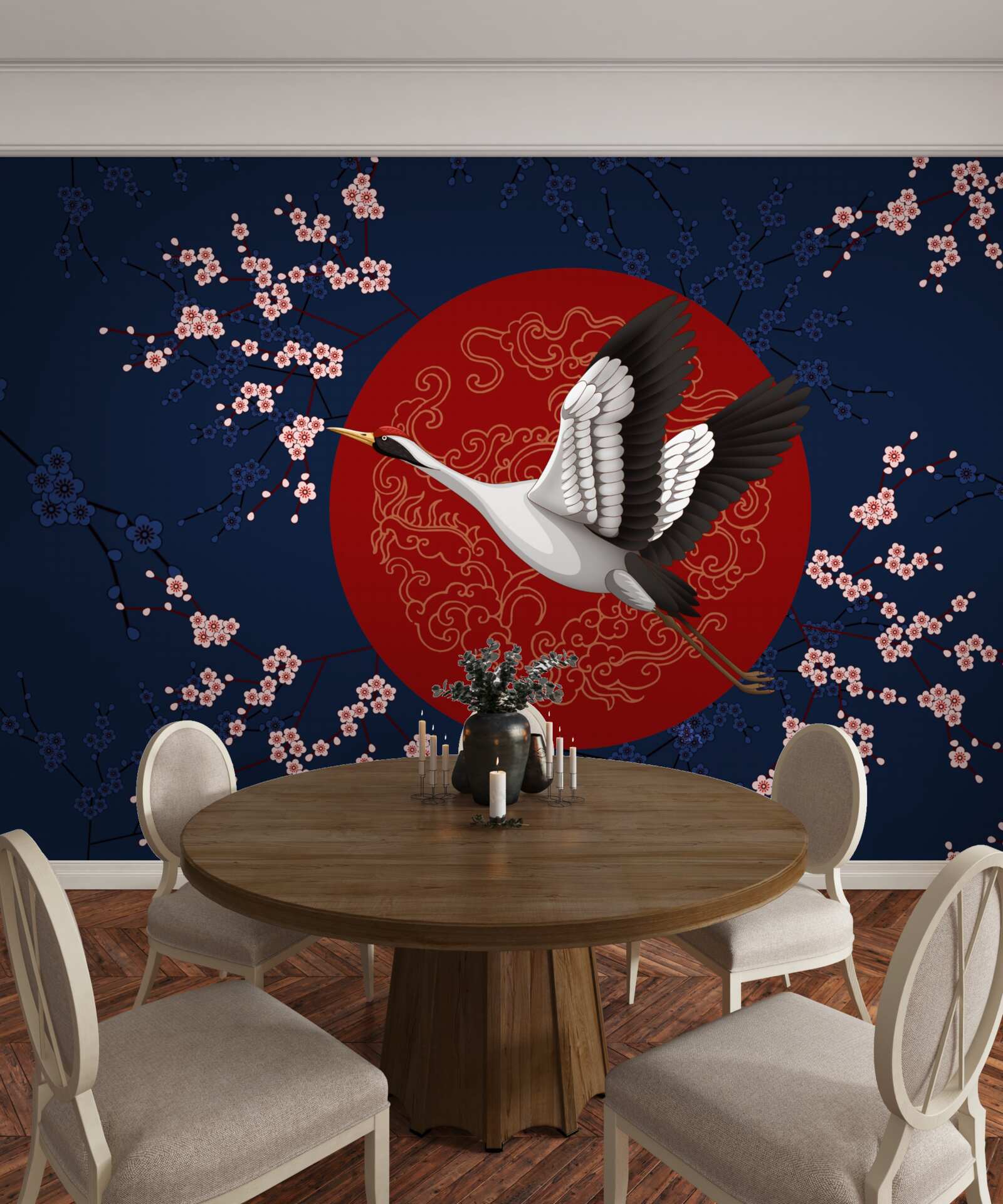 Fototapeta Japonská torta s motívom oblohy