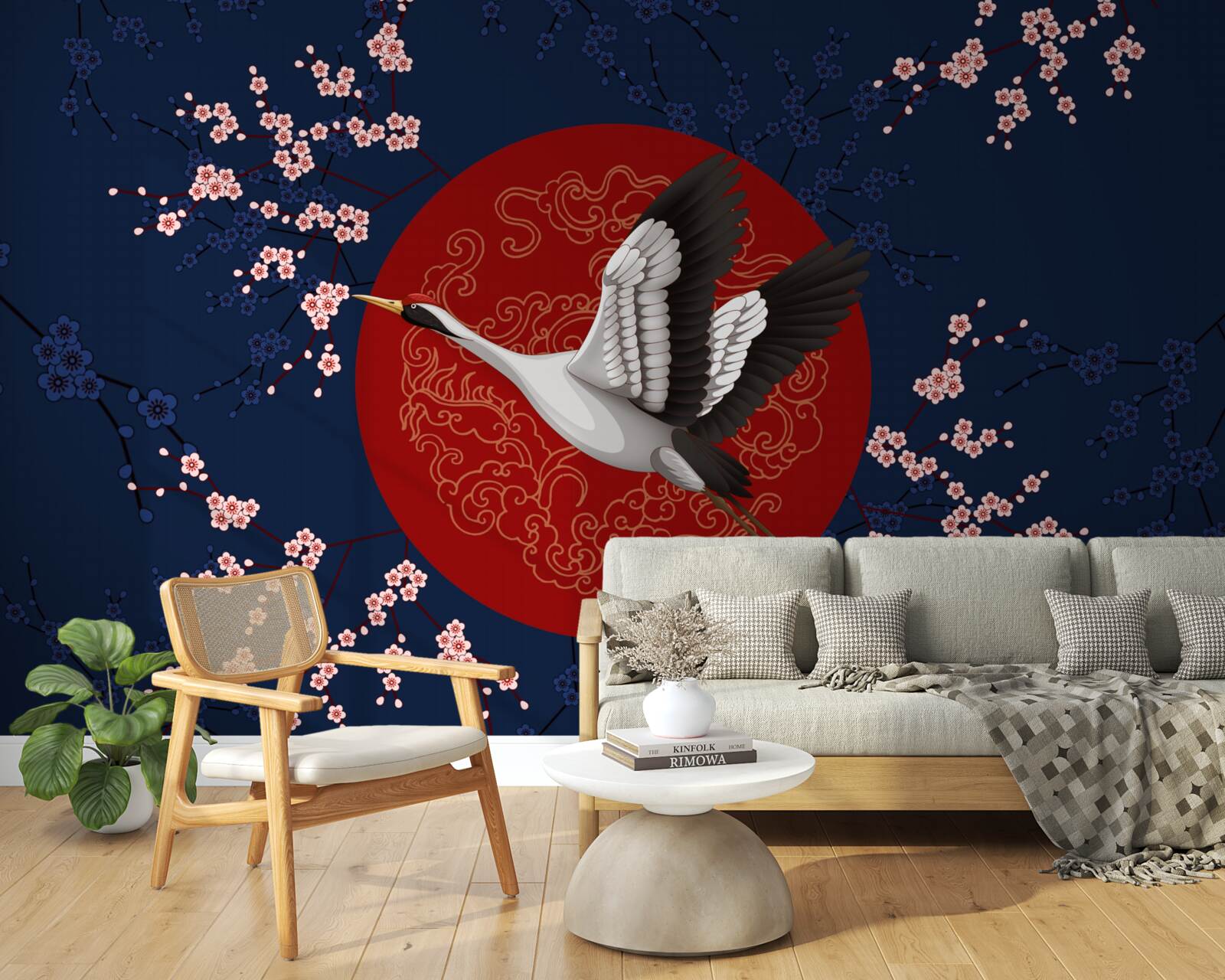 Fototapeta Japonská torta s motívom oblohy