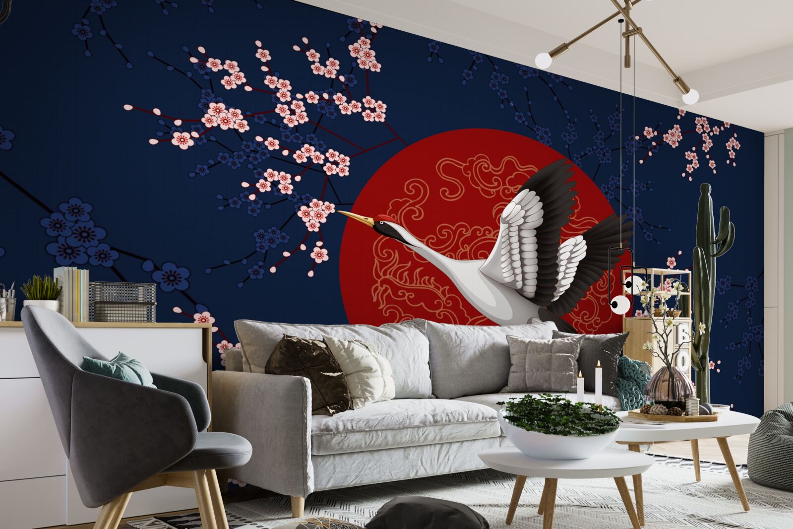 Fototapeta Japonská torta s motívom oblohy