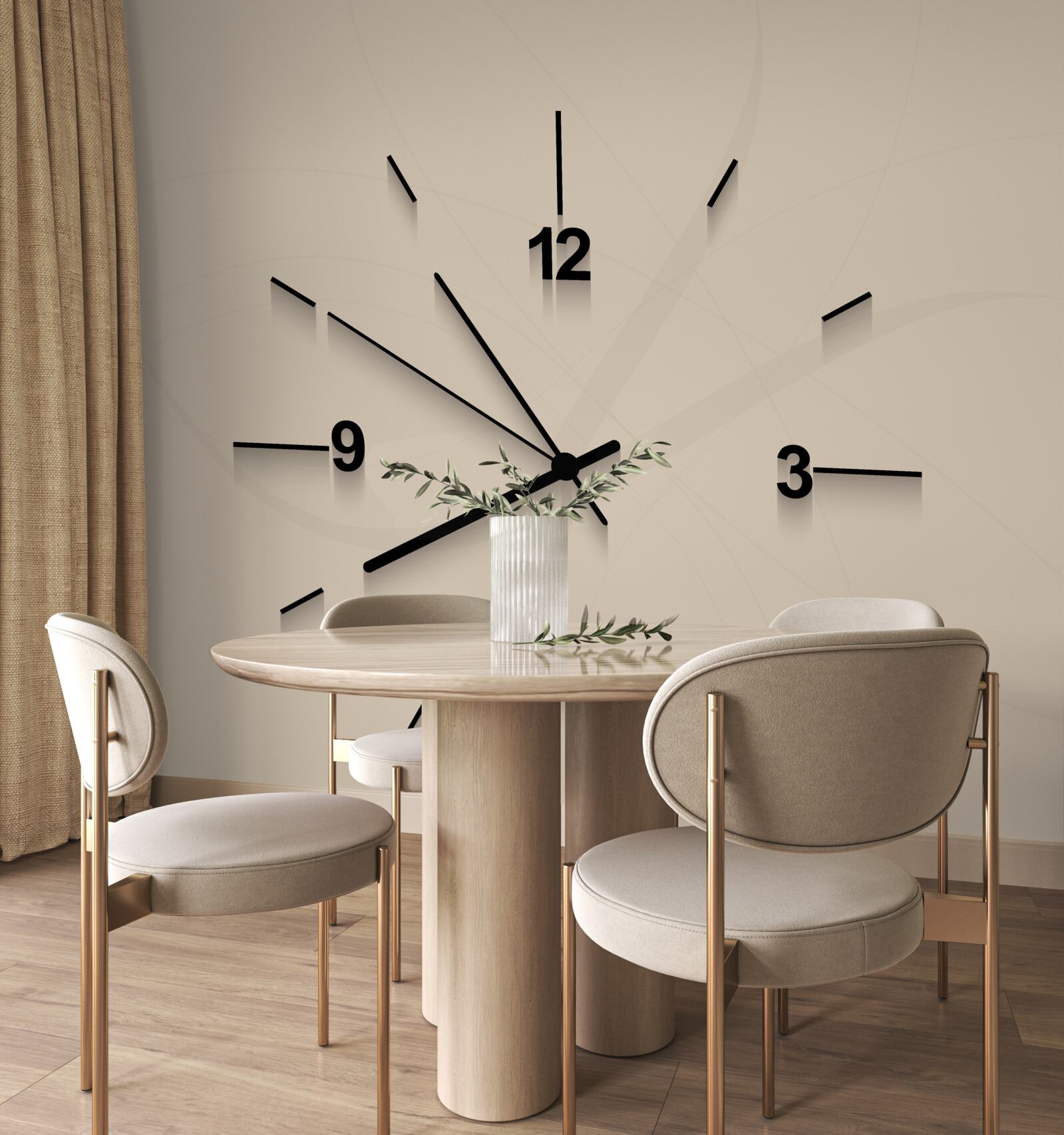 Fototapeta nástenné hodiny so štyrmi číslicami