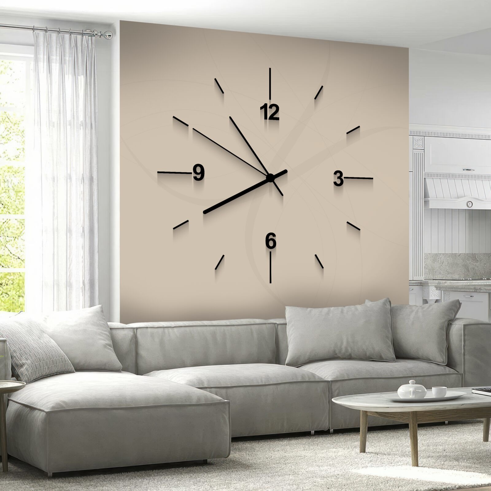 Fototapeta nástenné hodiny so štyrmi číslicami