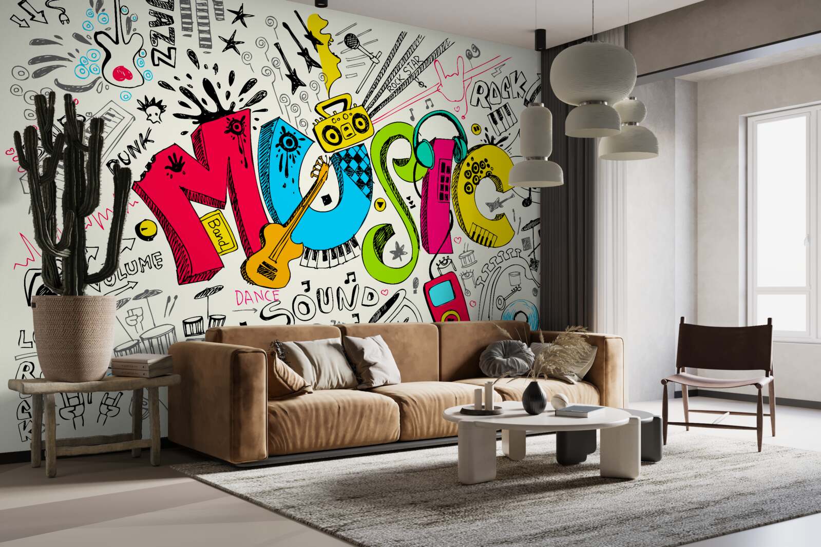 Photo wallpaper Hudba