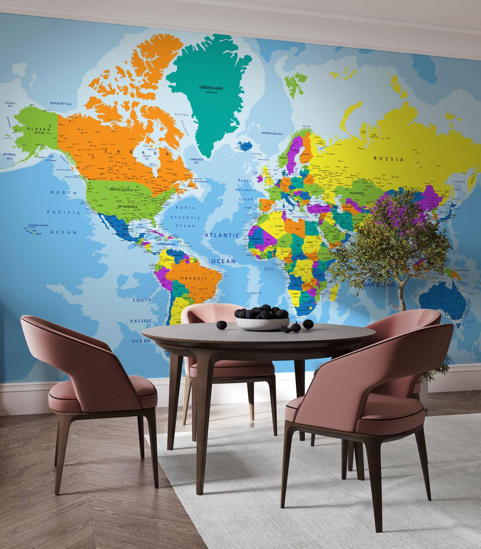 Fototapeta Svetový geopolitický vzor